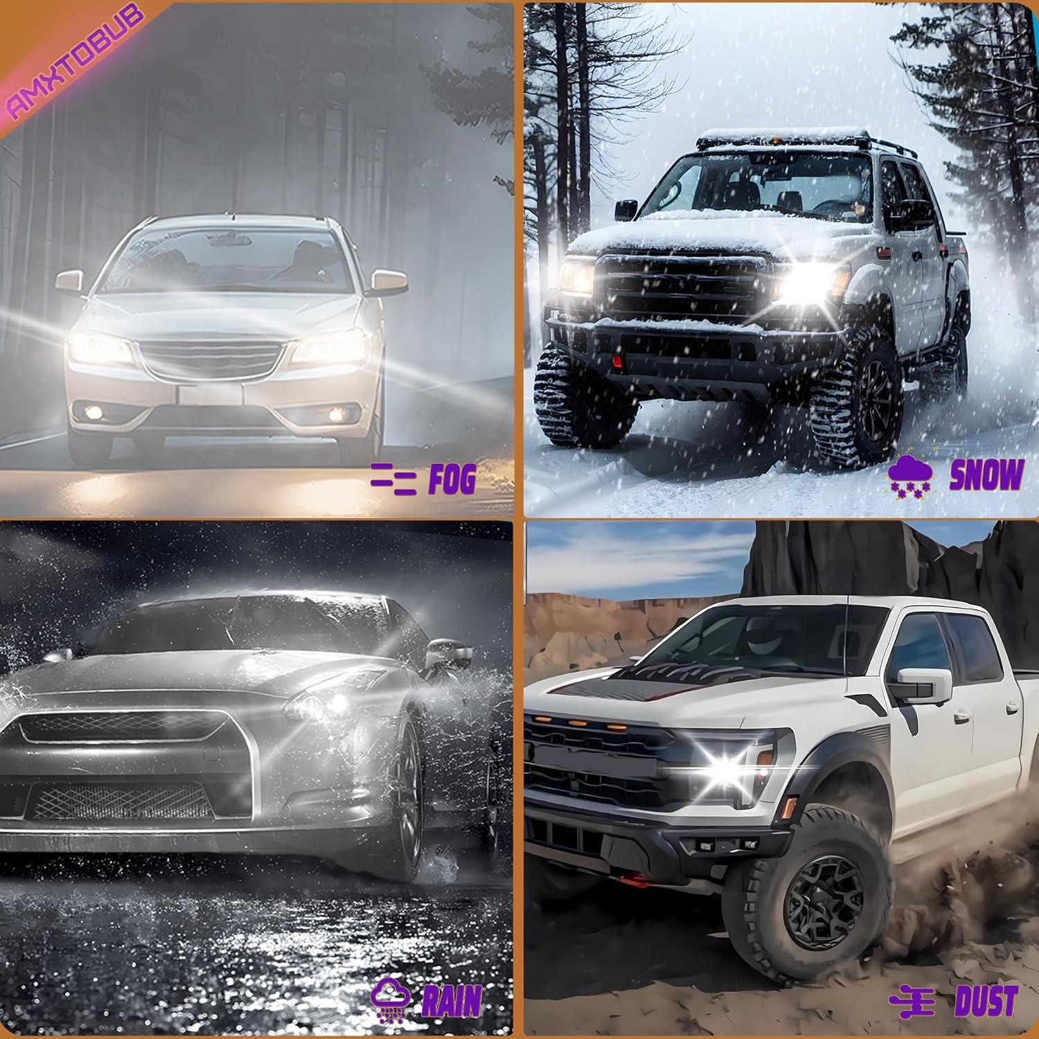 Bombillas LED AMXTOBUB 9005 9006 H11 para Honda Civic 2006-2015