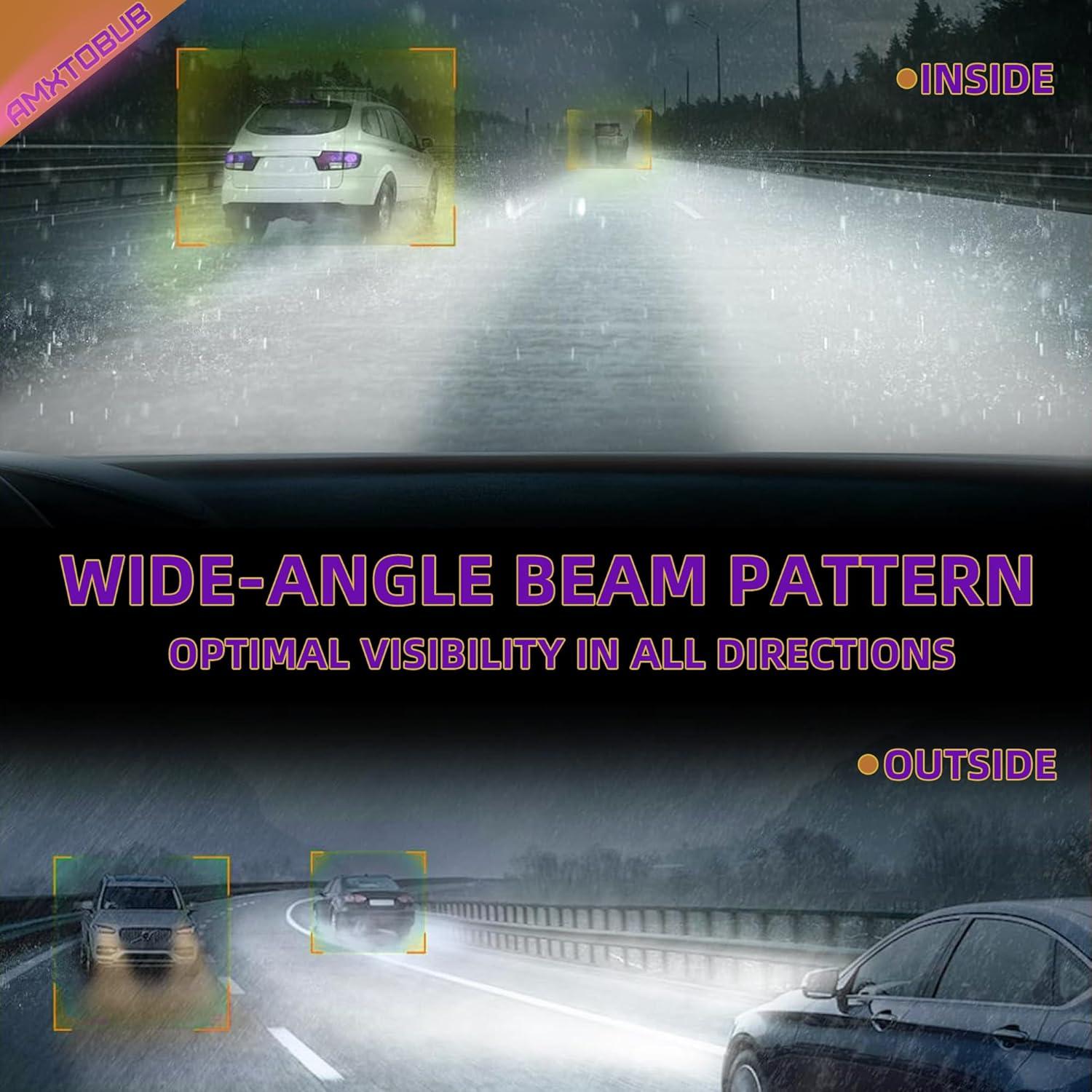 Bombillas LED AMXTOBUB 9005 9006 H11 para Honda Civic 2006-2015