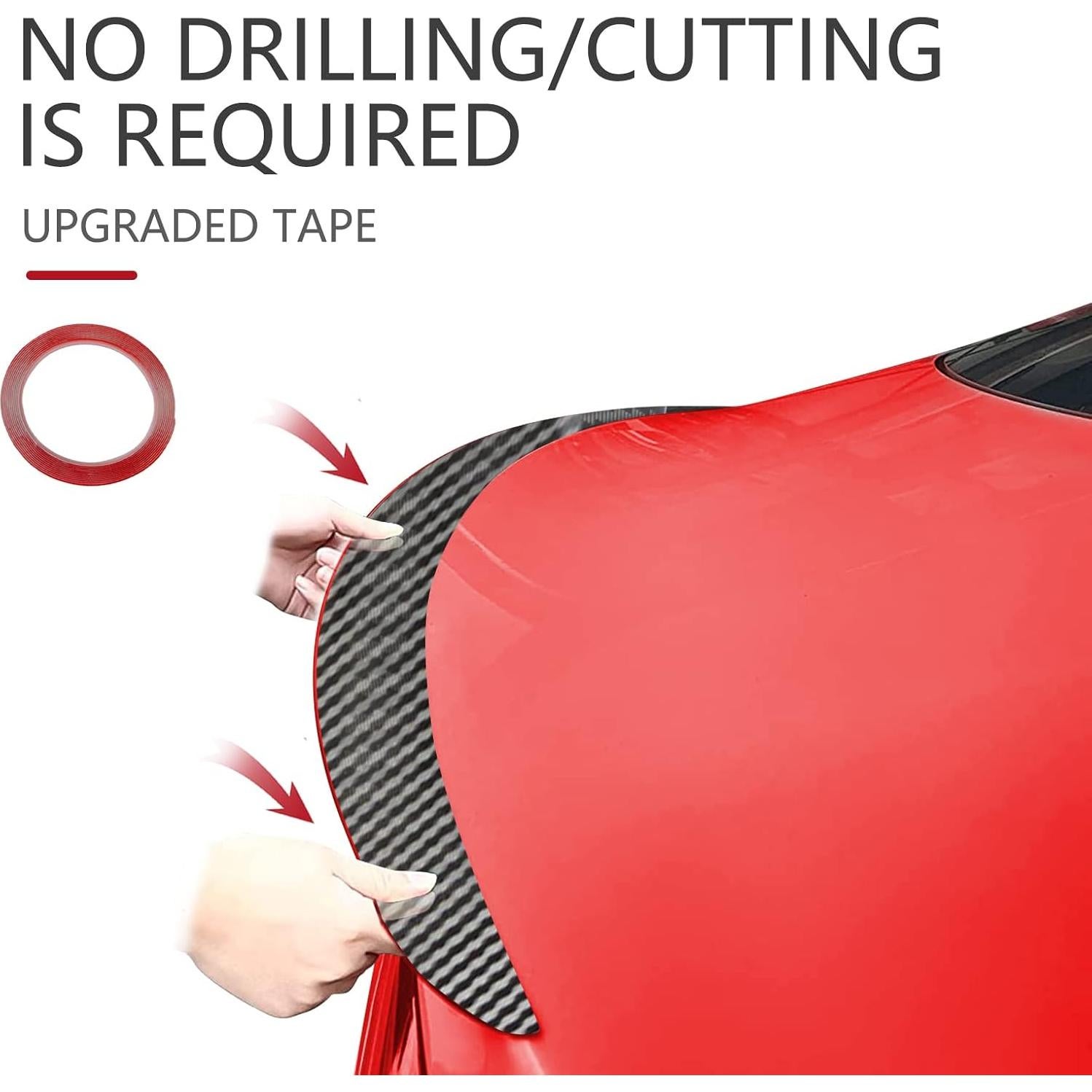 Alerón Trasero RACTOP para Tesla Model Y 2020-2024 Fibra de Carbono