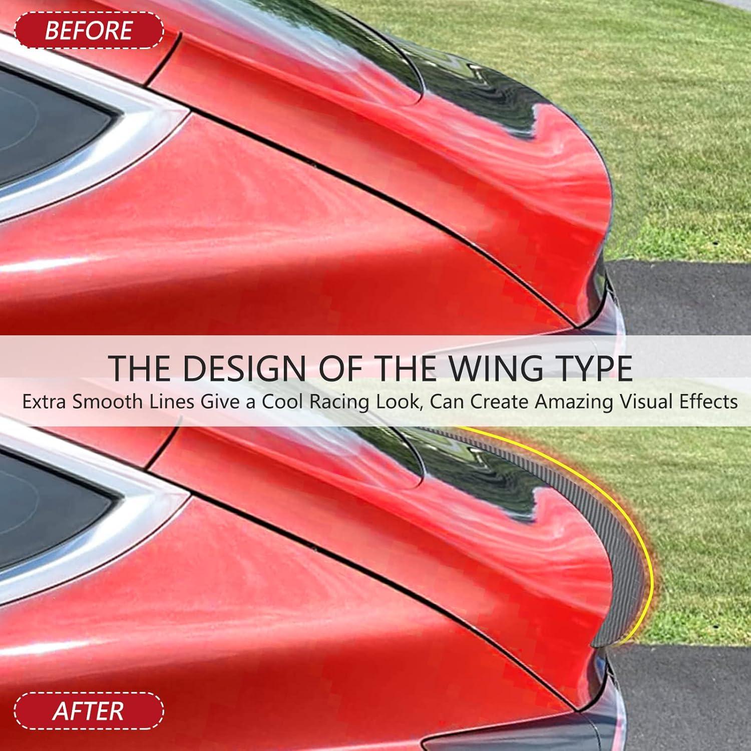 Alerón Trasero RACTOP para Tesla Model Y 2020-2024 Fibra de Carbono