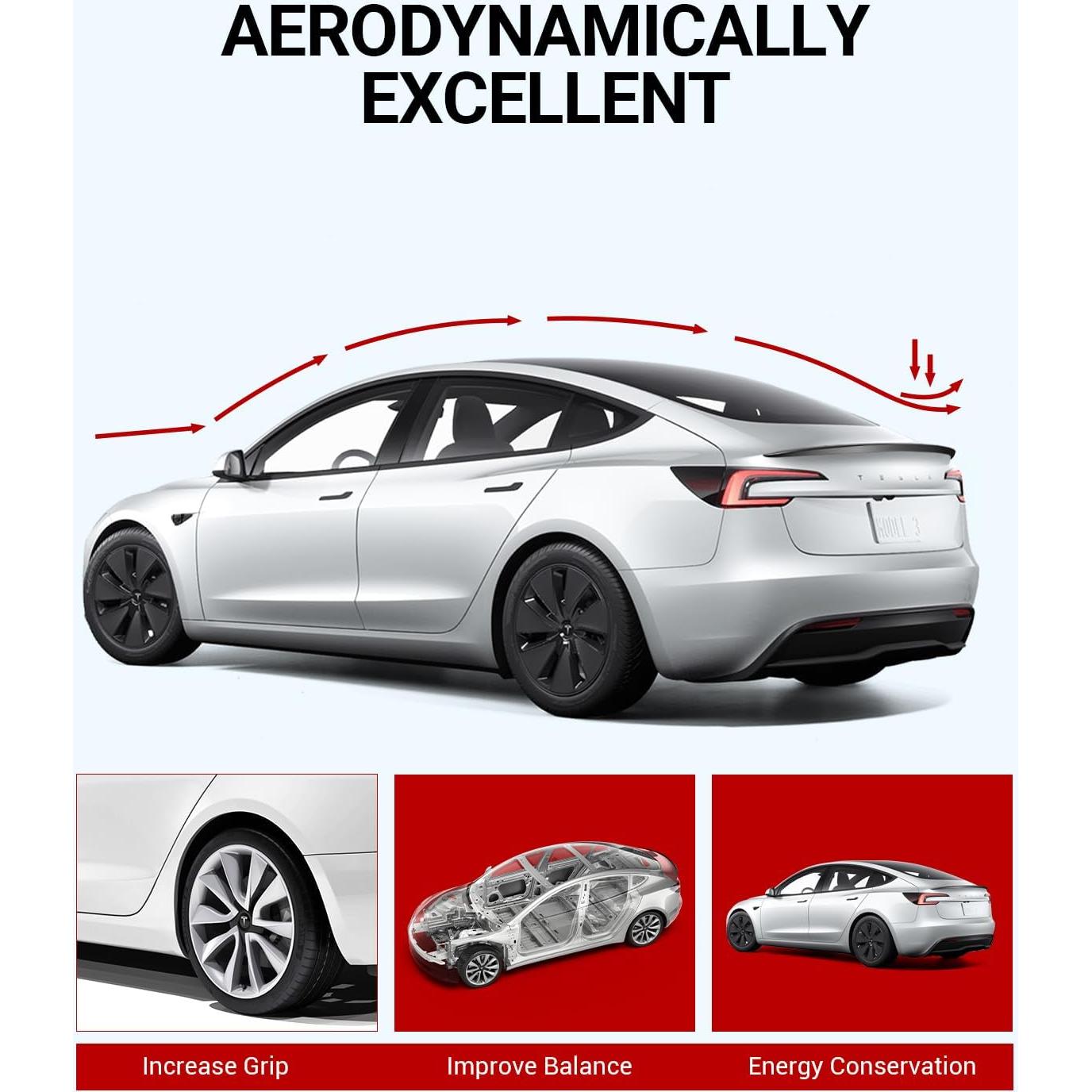 Alerón Trasero BASENOR para Tesla Model 3 Highland 2024-2026