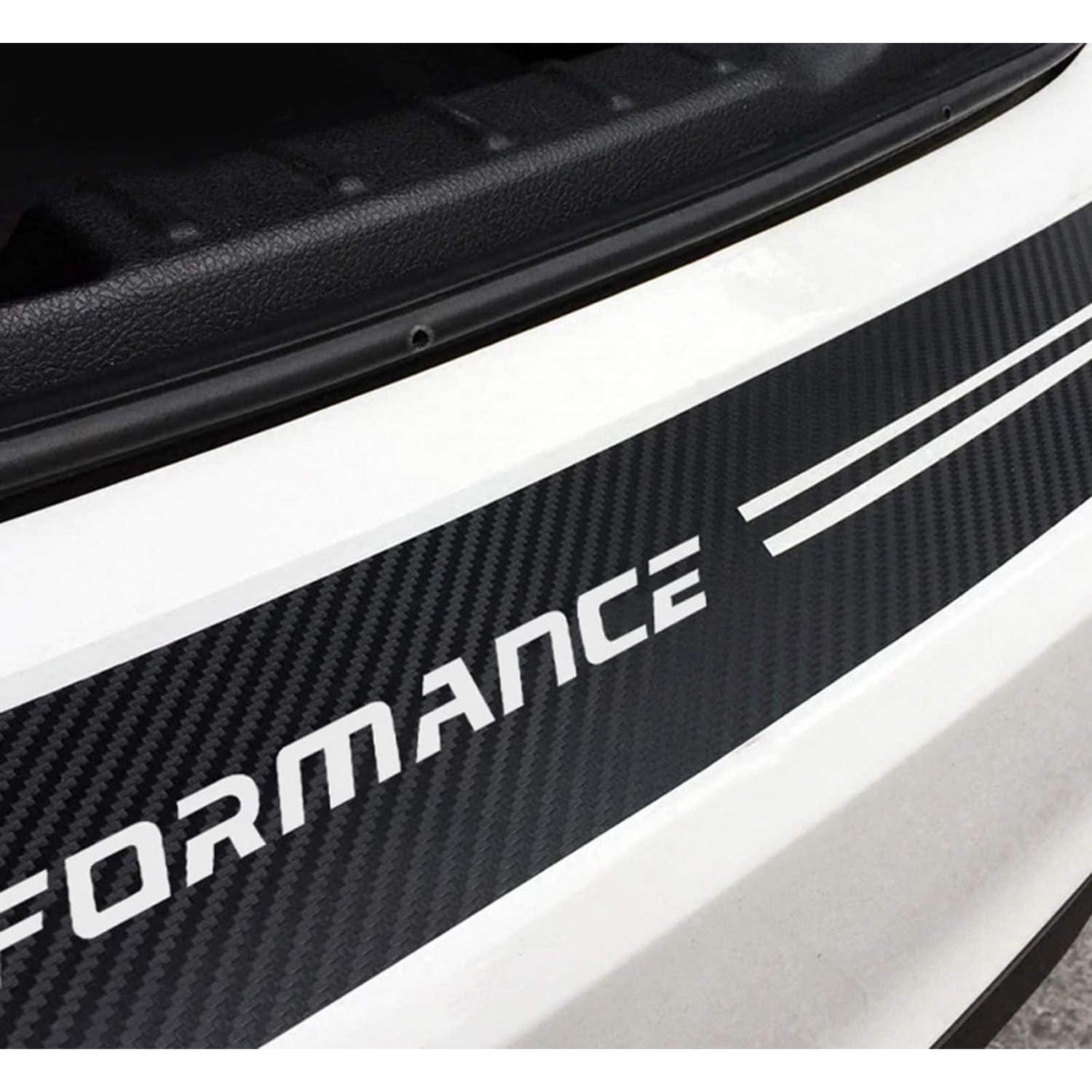 Calcomanía de Protección Maletero iJDMTOY Fibra Carbono Negro 101.6 cm