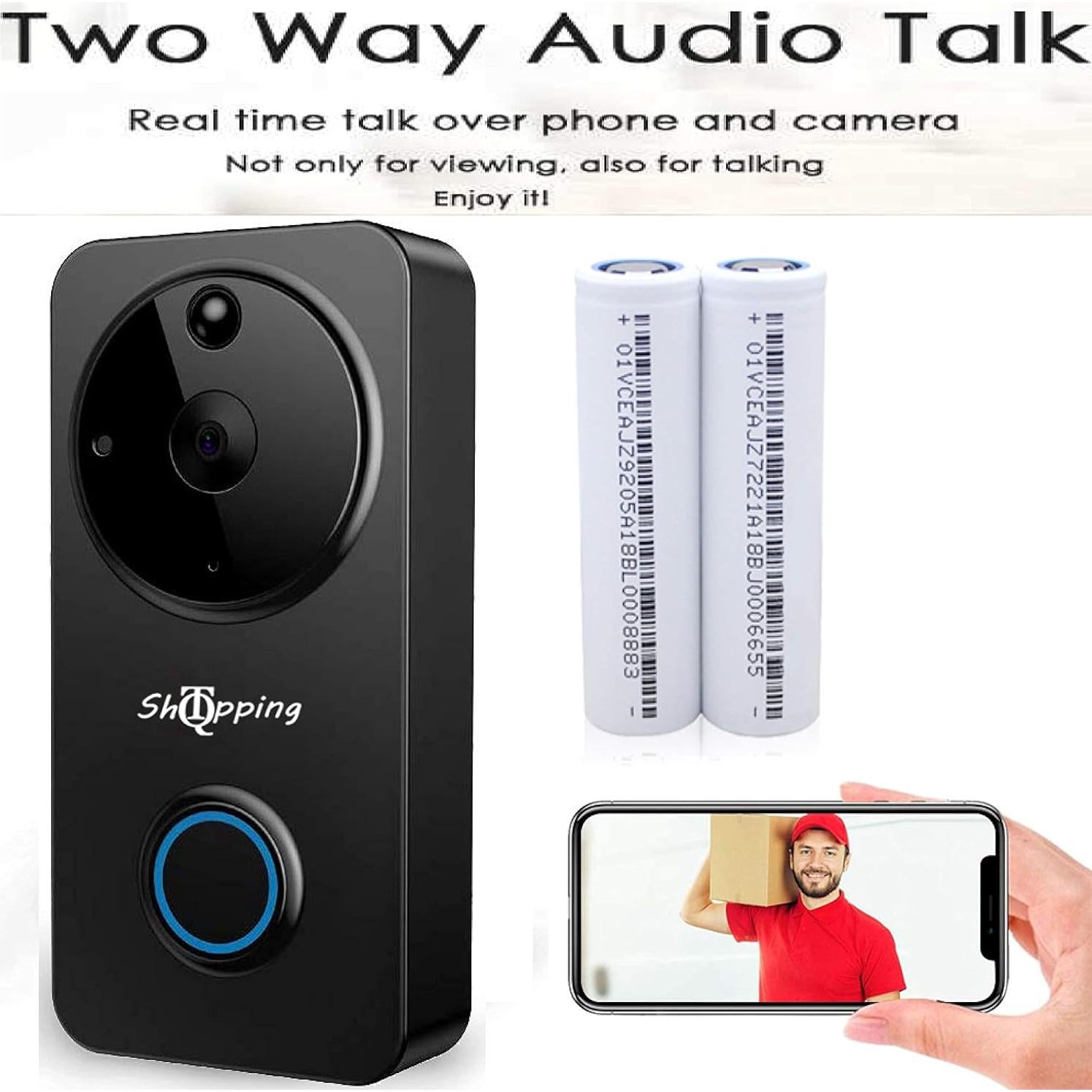 Timbre Inteligente QT VDB10 HD 1080P con Visión Nocturna