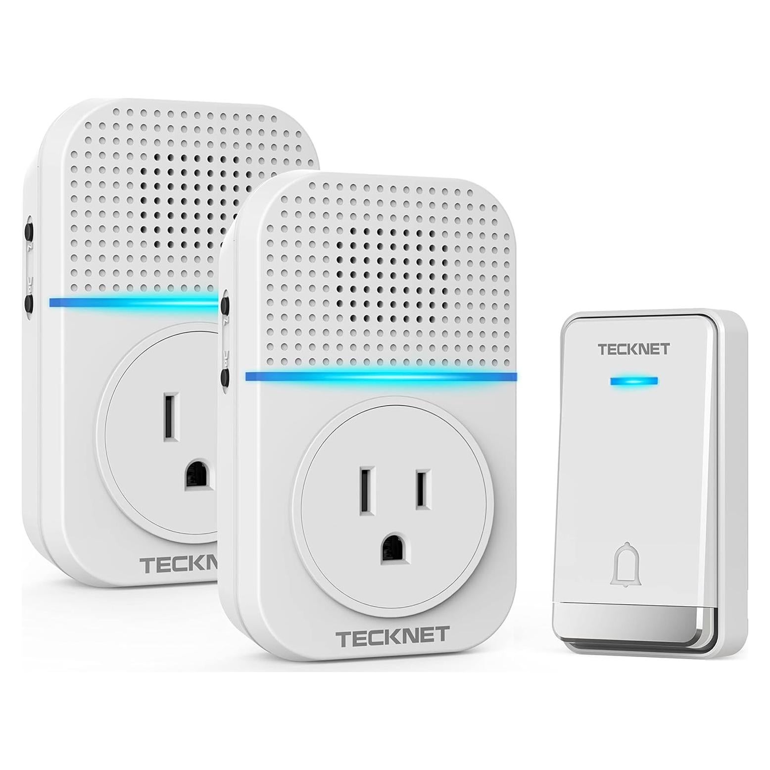 Timbre Inalámbrico TECKNET TK-WD003 400m Autoalimentado