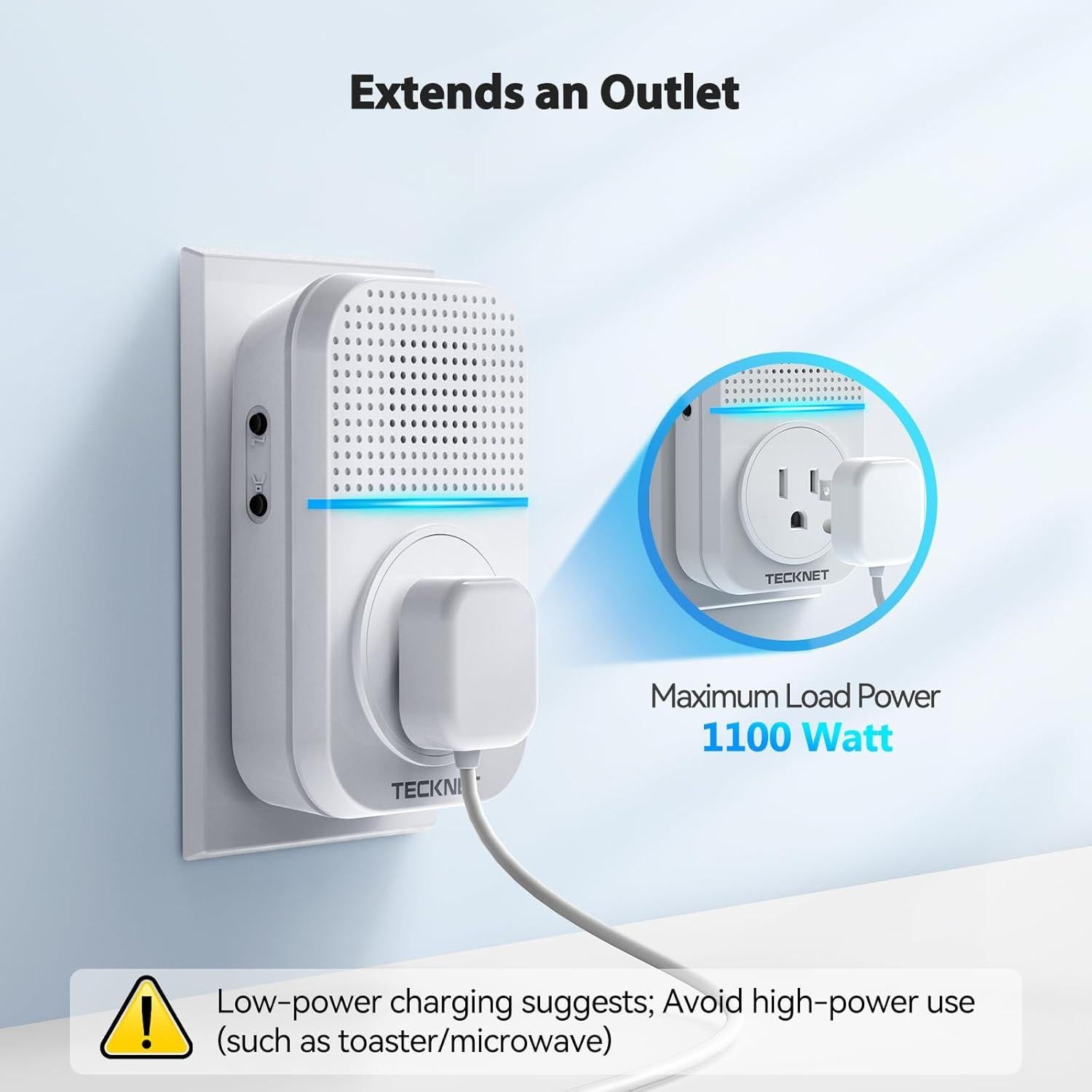 Timbre Inalámbrico TECKNET TK-WD003 400m Autoalimentado