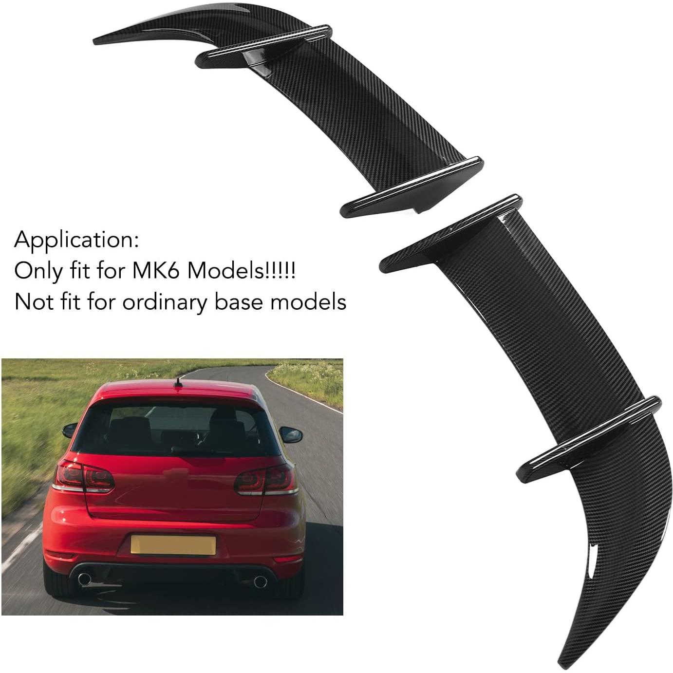 Spoiler Trasero AK Car para MK6/R-Line - ABS Fibra de Carbono
