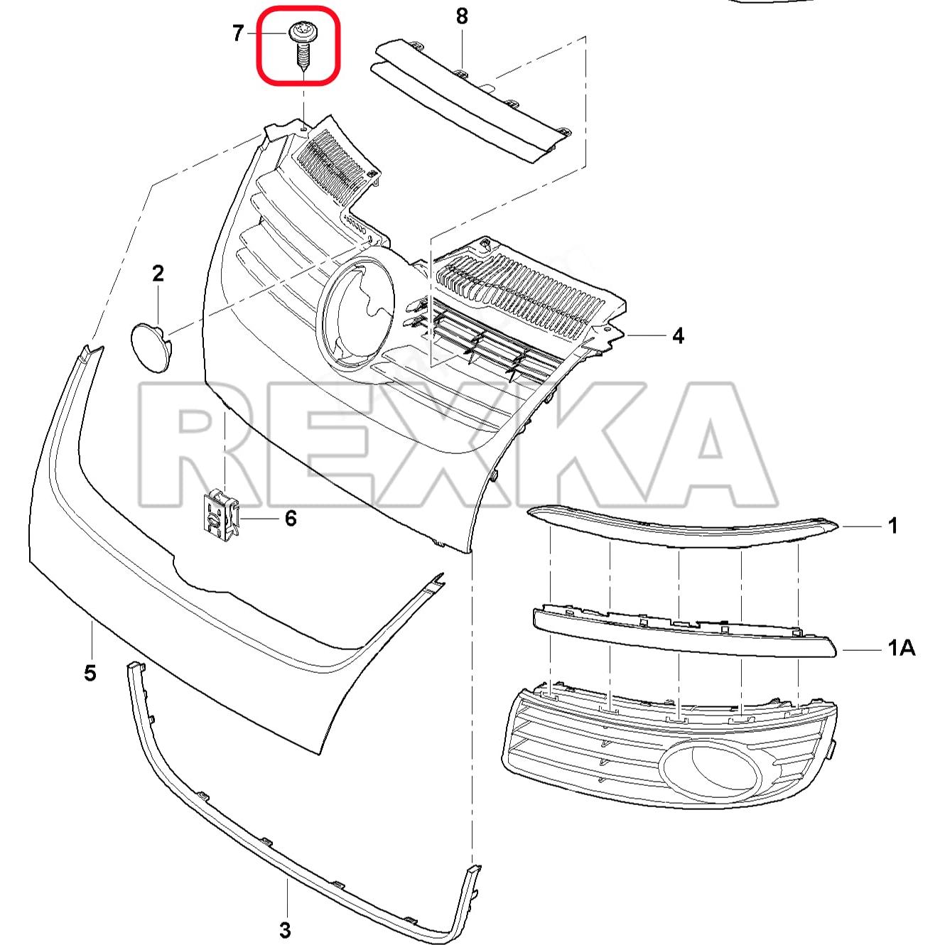 Tornillos de Guardabarros Rexka 30pcs M5x16mm para Audi y VW