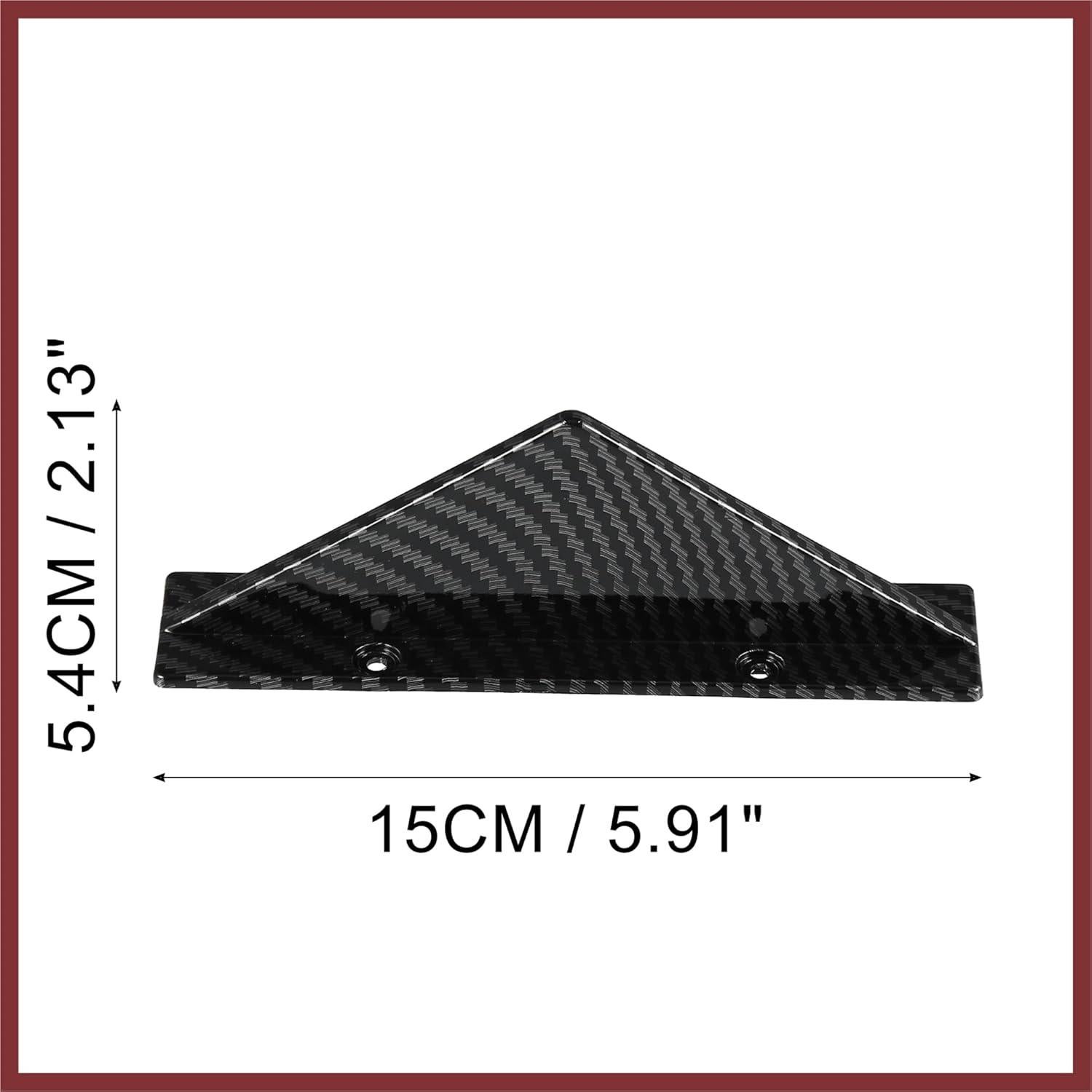 4 Difusores de Alerón Trasero Universales HEROFFIX Negro