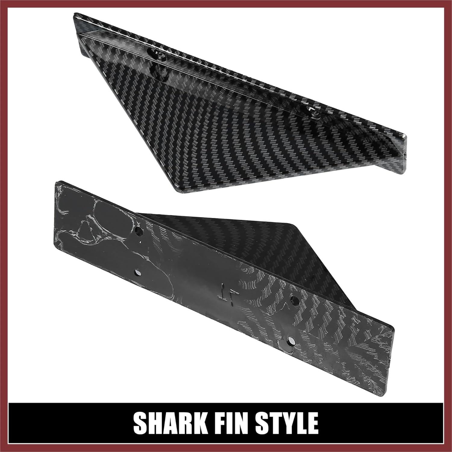 4 Difusores de Alerón Trasero Universales HEROFFIX Negro