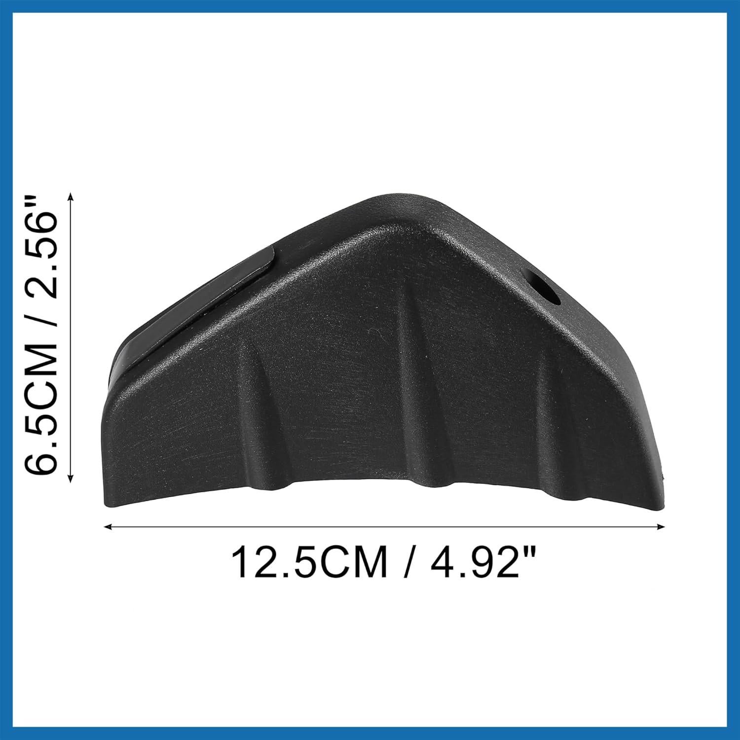 4 Difusores Alerón Trasero Universales ABS Negro Mate