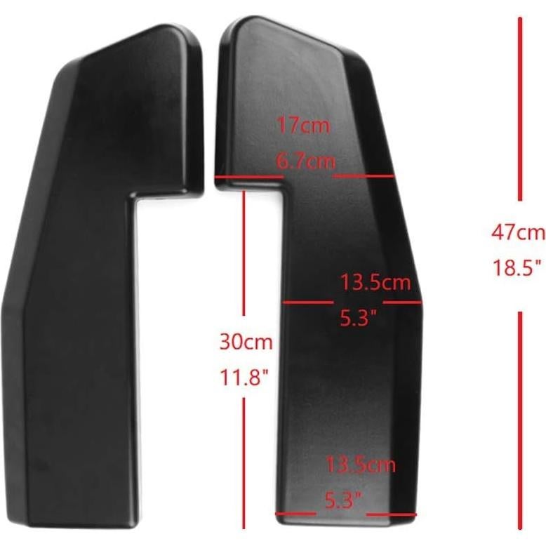 Labio Parachoques Trasero Universal IKON MOTORSPORTS V1 Negro