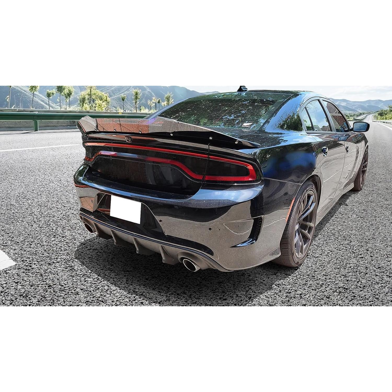 Difusor Trasero Negro Mate IKON MOTORSPORTS para Dodge Charger 2015-2023