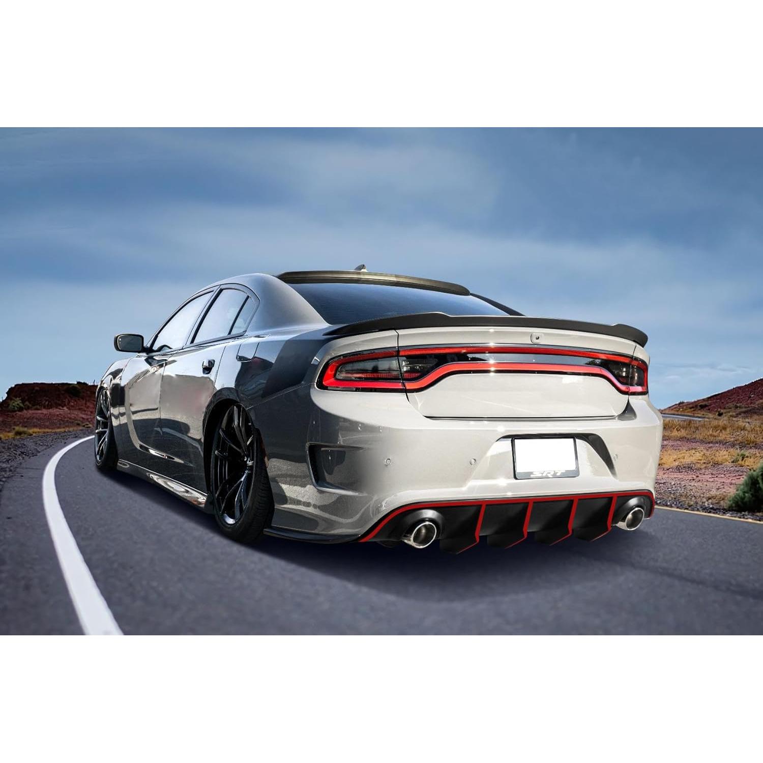 Difusor Trasero Negro Mate IKON MOTORSPORTS para Dodge Charger 2015-2023