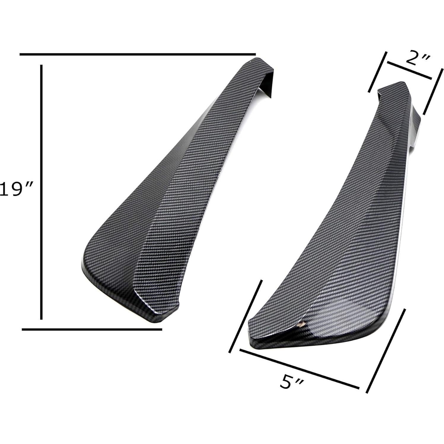 Difusores de Labio de Parachoques Trasero iJDMTOY Fibra Carbono