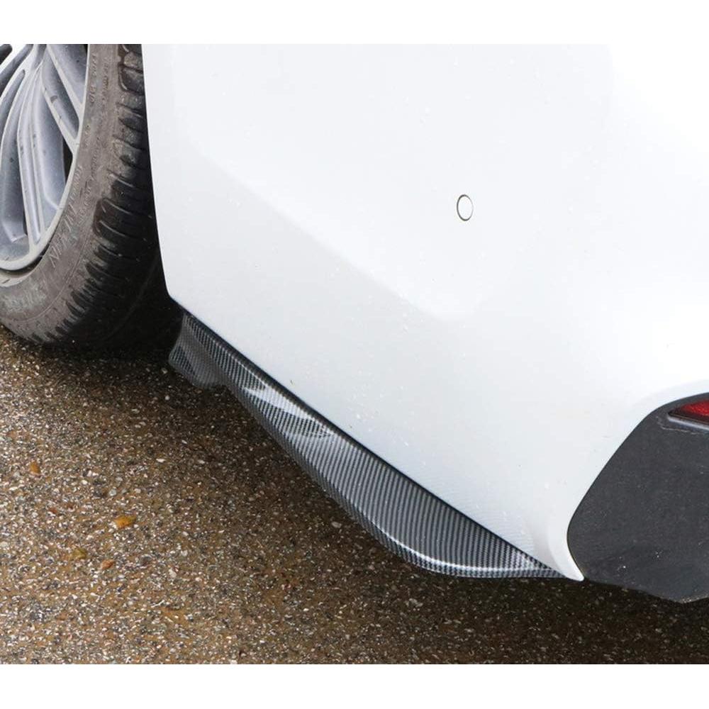 Difusores de Labio de Parachoques Trasero iJDMTOY Fibra Carbono