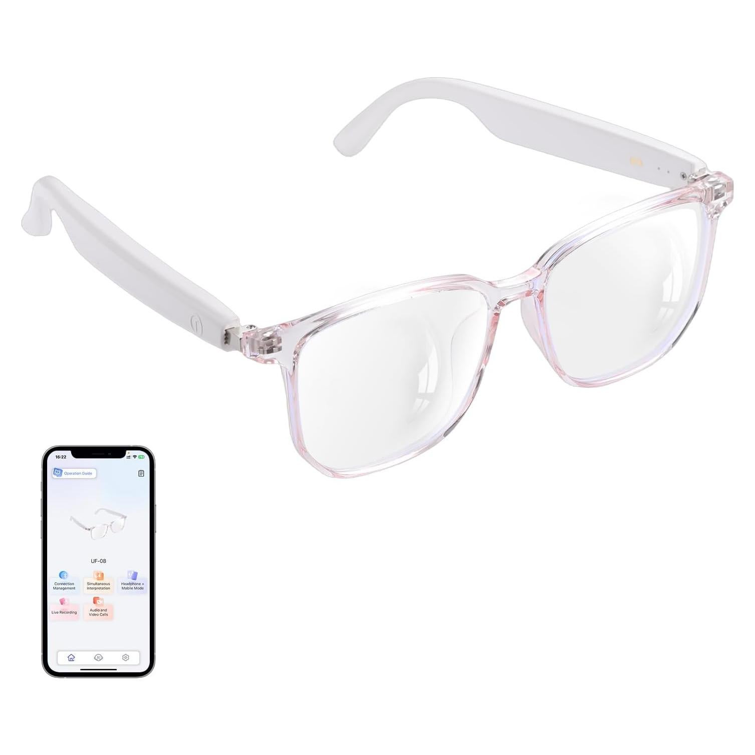 Gafas Inteligentes Bluetooth AI GS03 con Traducción 110+ Idiomas