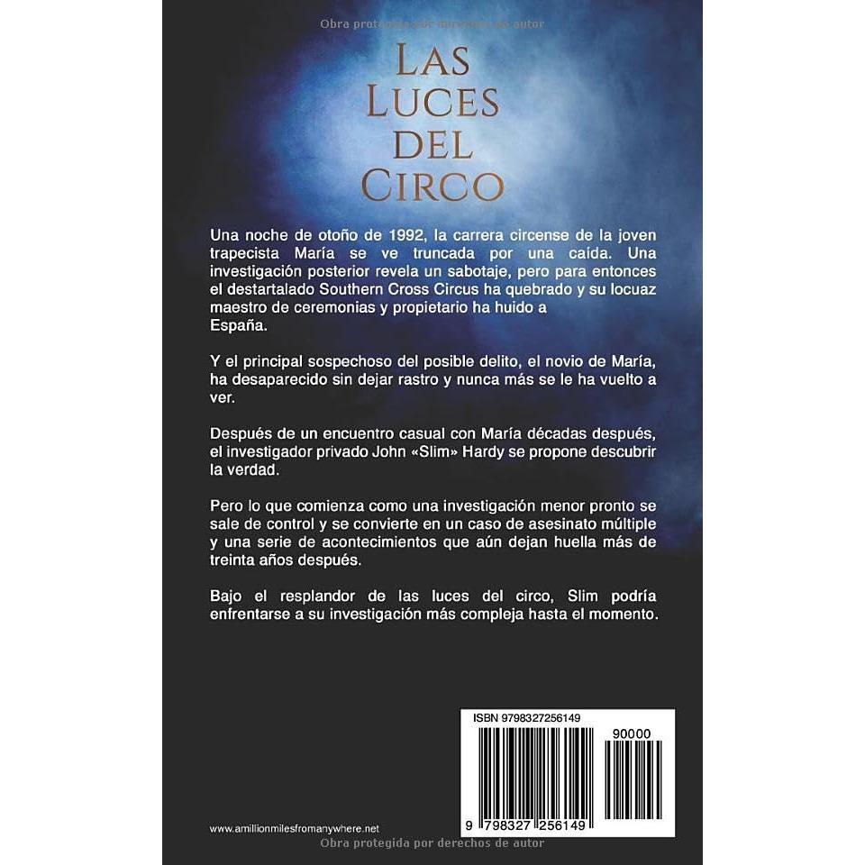 Las Luces del Circo (La serie de misterio de Slim Hardy) (Spanish Edition)