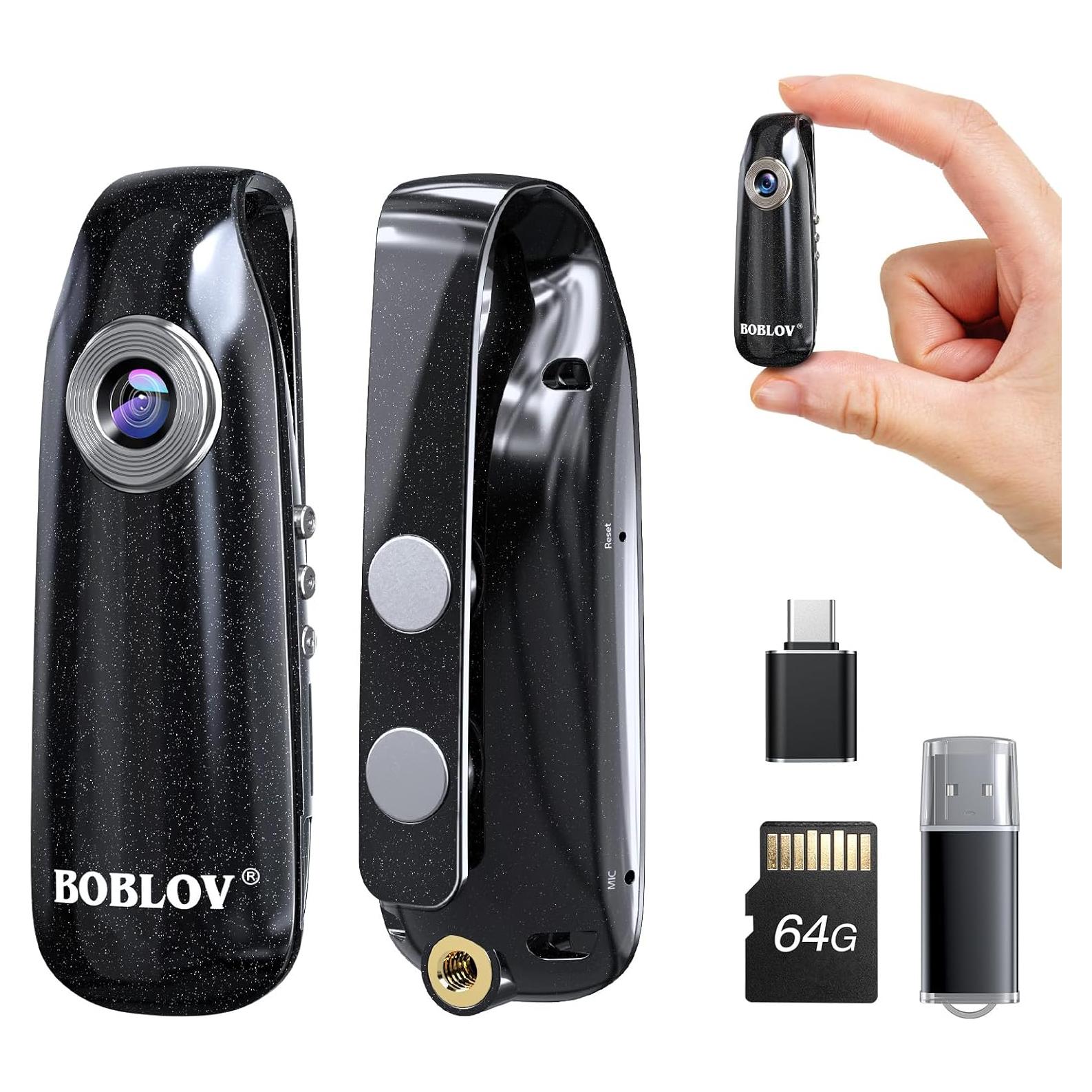 Cámara Corporal BOBLOV 007 Mini 64GB 1080P Portátil