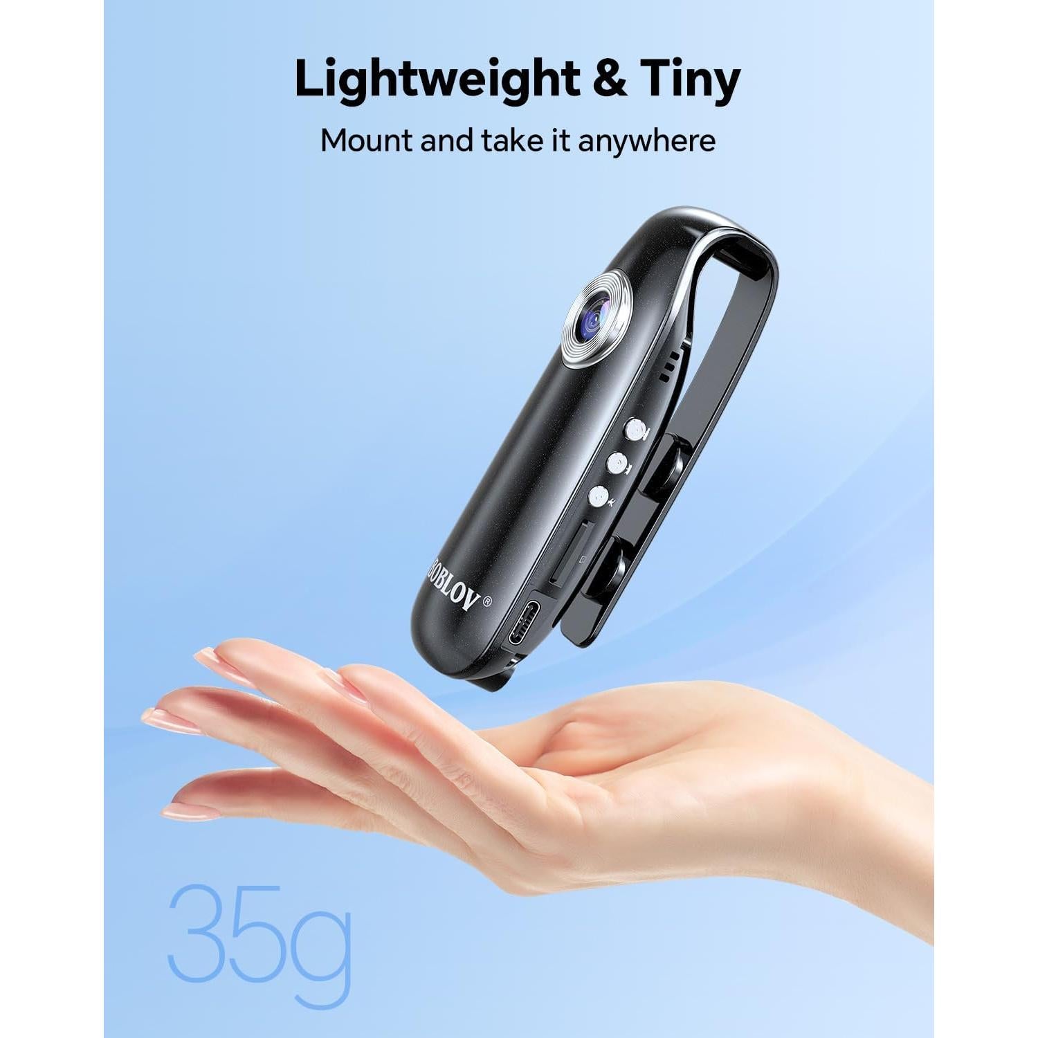 Cámara Corporal BOBLOV 007 Mini 64GB 1080P Portátil