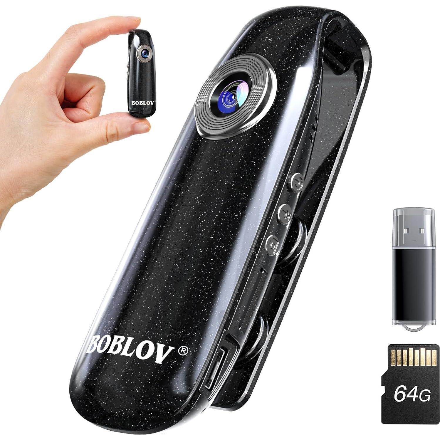 Cámara Corporal BOBLOV 007 Mini 64GB 1080P Portátil