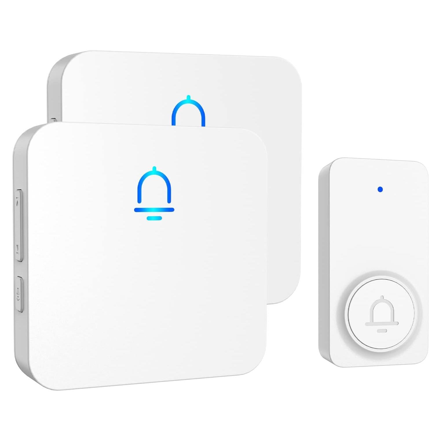 Timbre Inalámbrico SECRUI 2 Receptores 120 dB Blanco