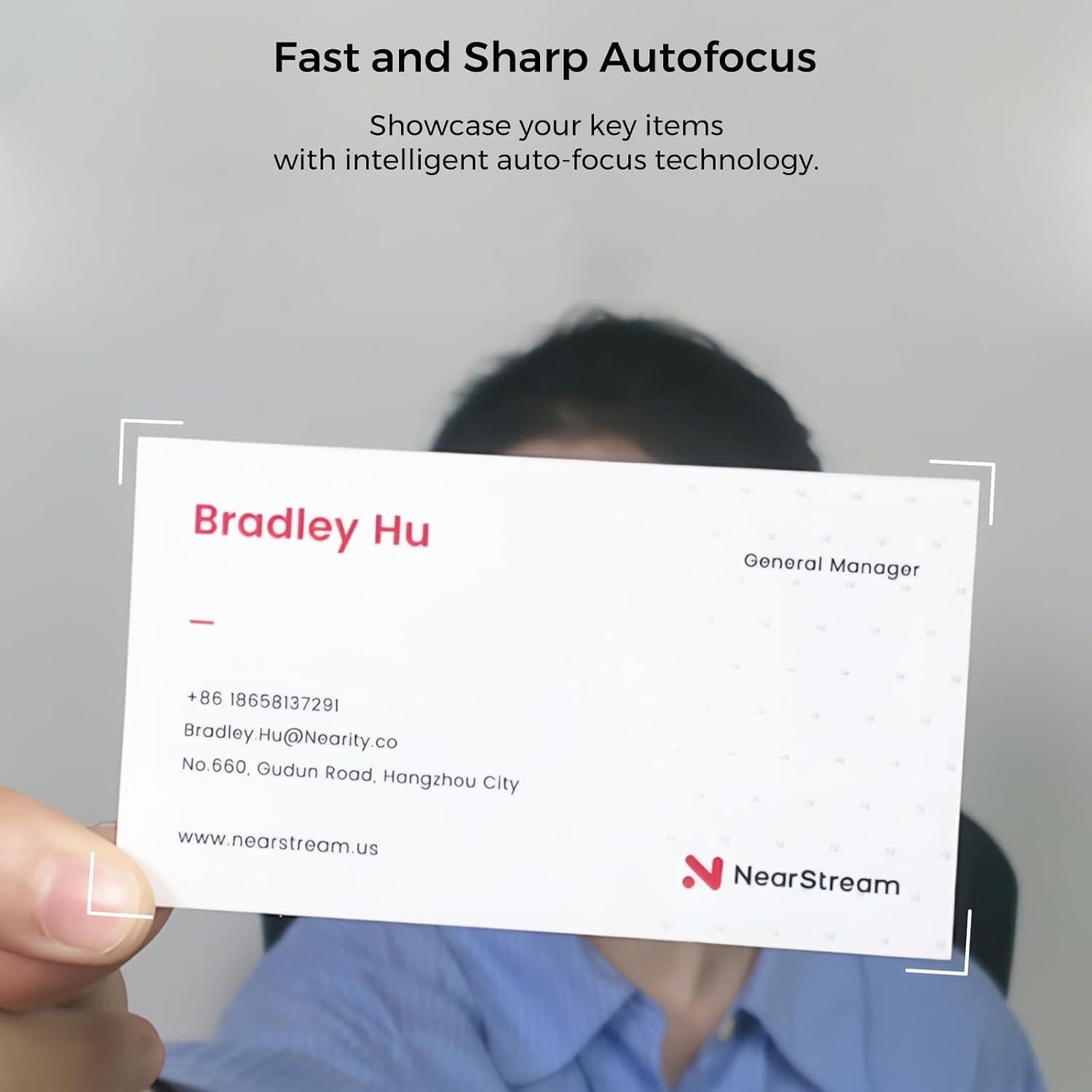 Cámara Web 2K NearStream V02AF con Micrófono y FOV Ajustable