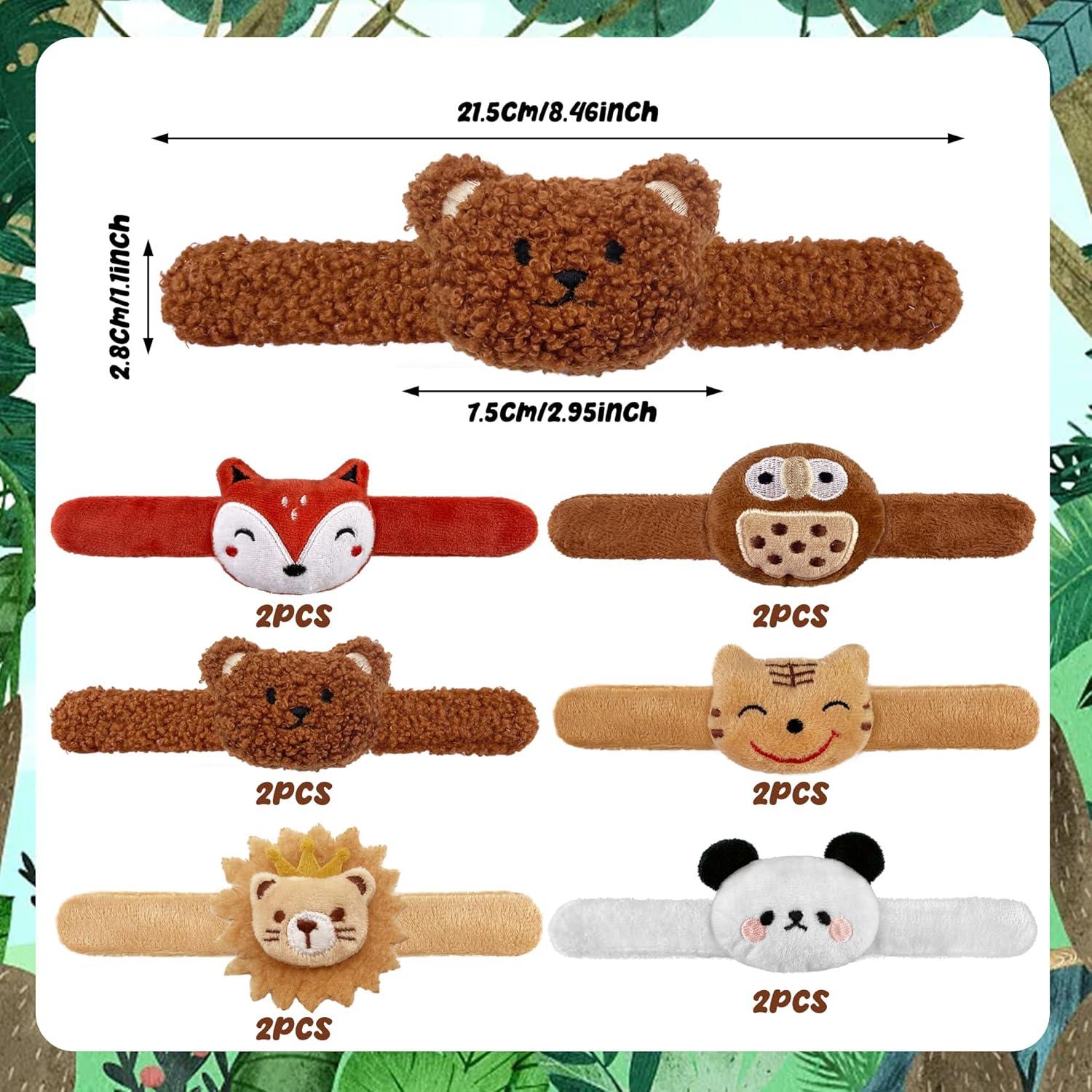 12 Pulseras de Golpe de Animales de Peluche XIPEGPA