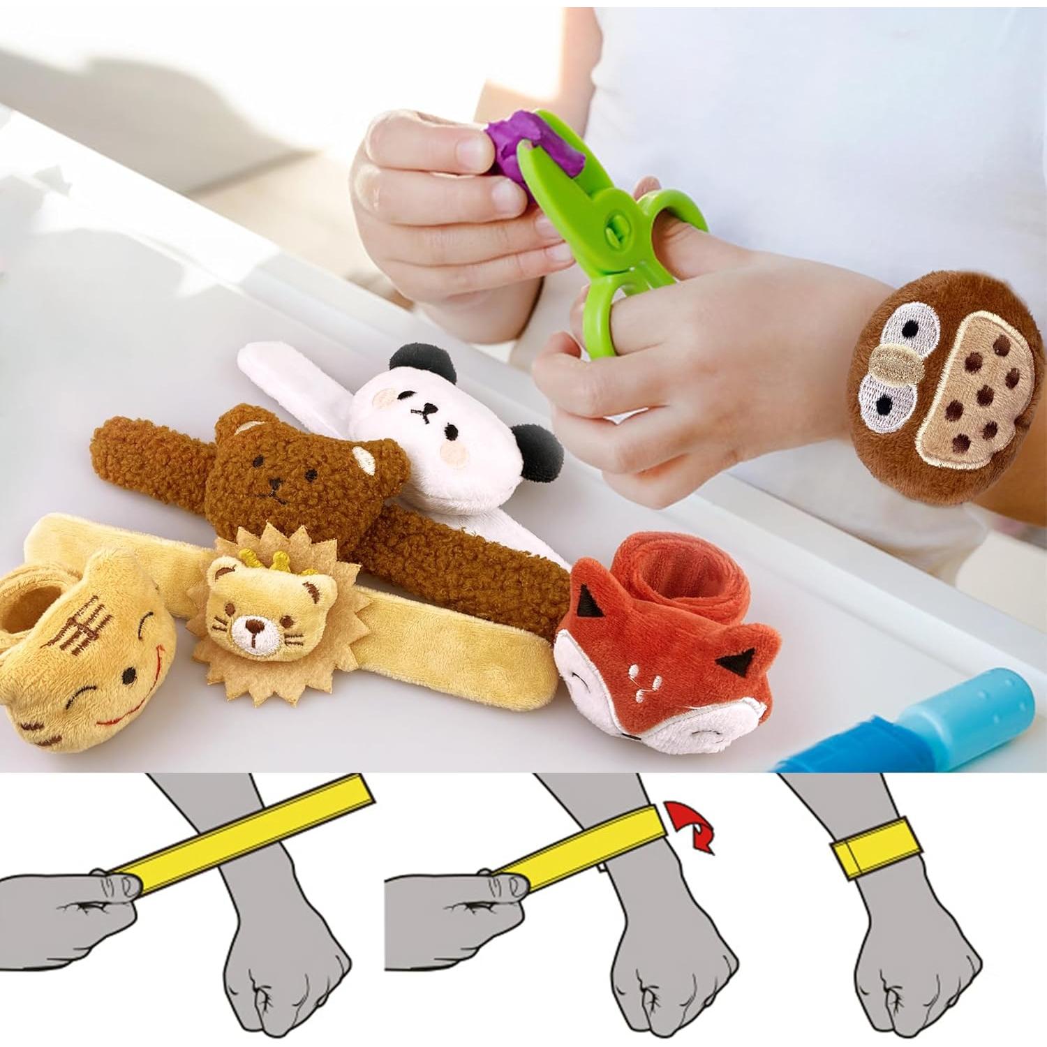 12 Pulseras de Golpe de Animales de Peluche XIPEGPA