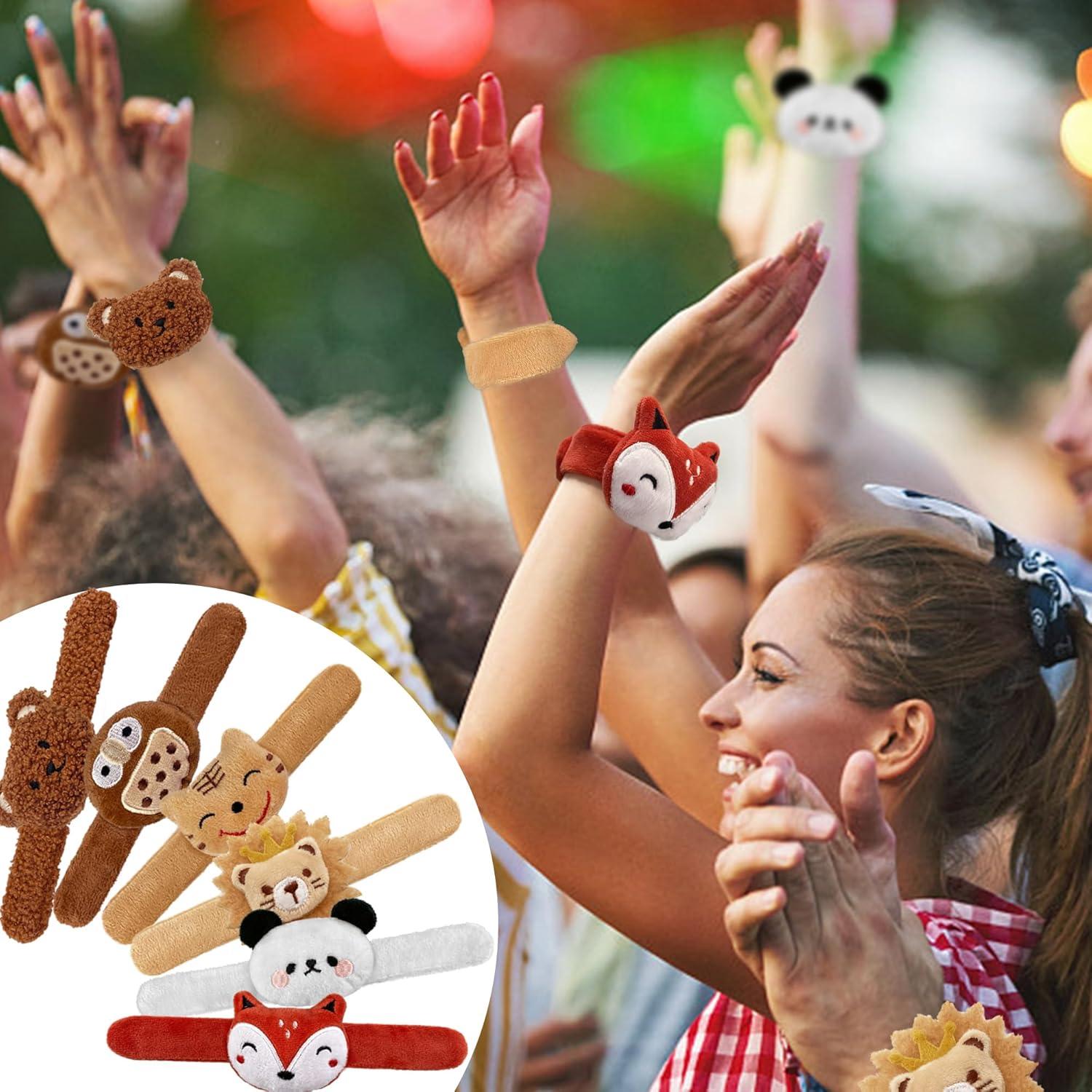 12 Pulseras de Golpe de Animales de Peluche XIPEGPA