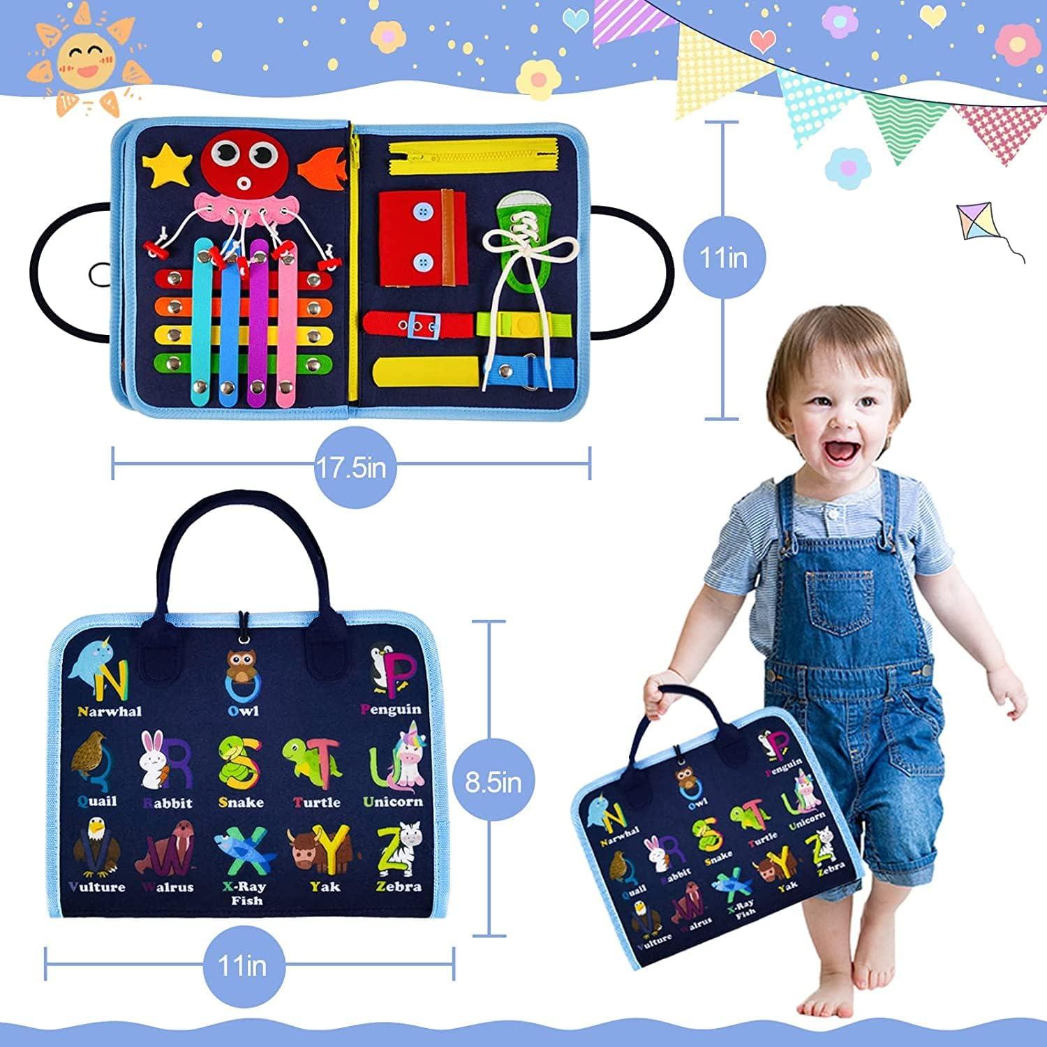 Busy Board Montessori Gojmzo 21 en 1 para niños 1-4 años