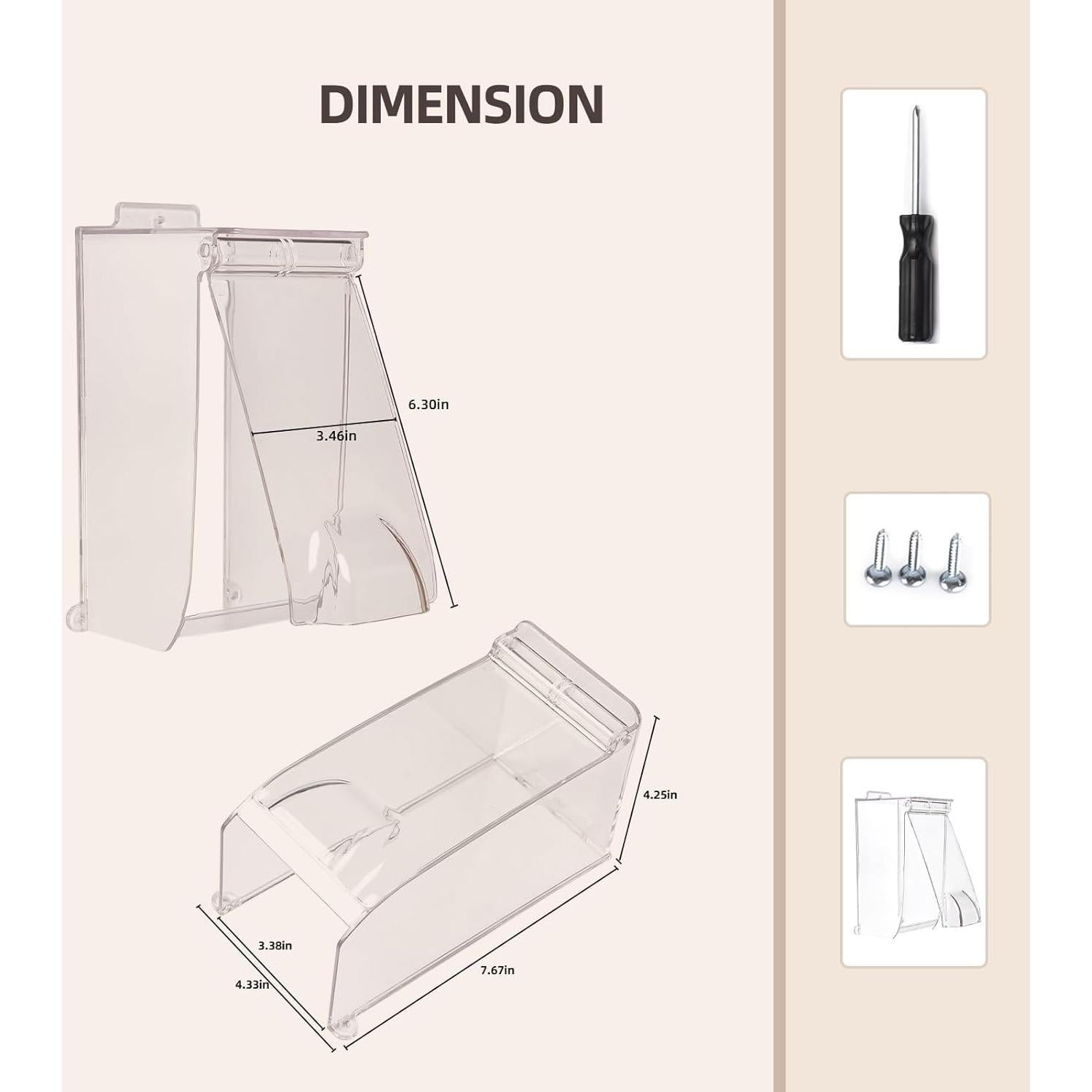 Cubierta Impermeable para Timbre dgyezhao Cover-X86 19.5x11cm