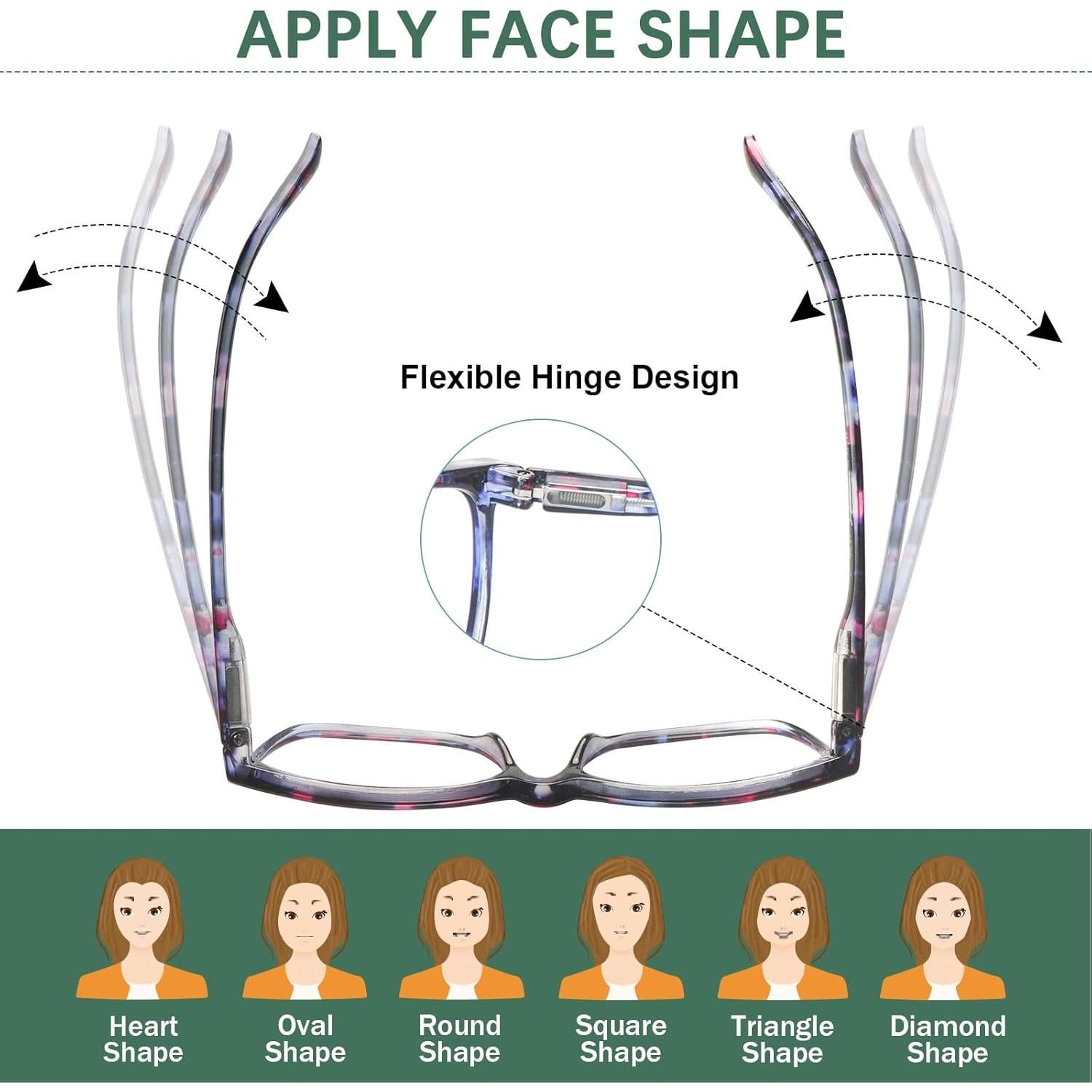 Gafas de lectura progresivas COJWIS 4 en 1 con luz azul