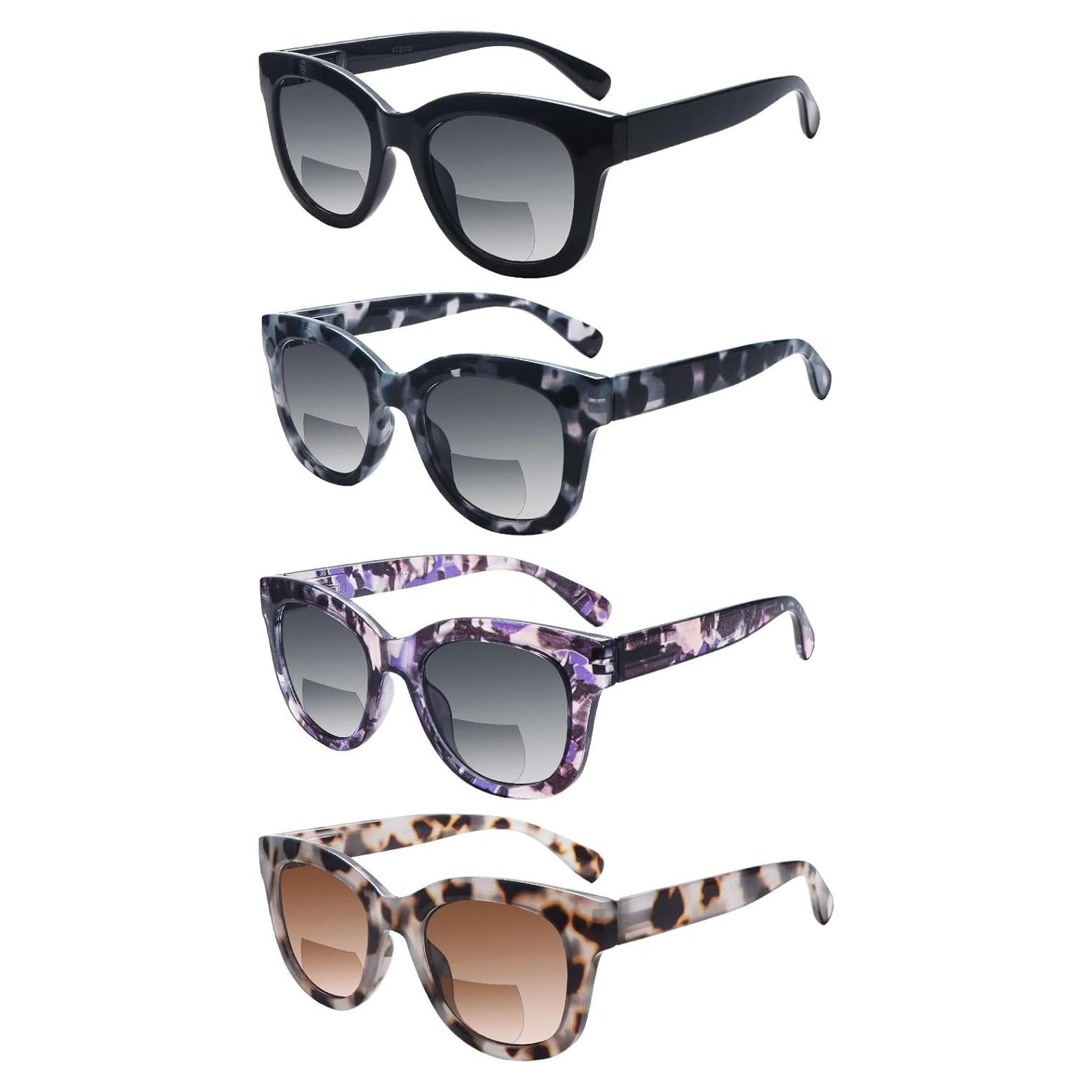 Gafas de Sol Bifocales COJWIS 4 Paquete UV 1.25x Unisex