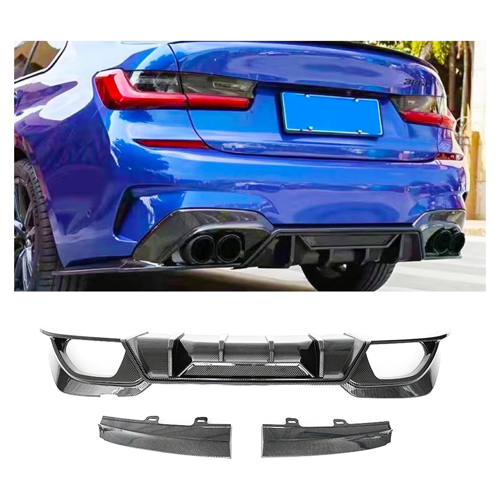 Difusor Trasero ABS Fibra de Carbono PSLG para BMW 3 Series G20 2019-2022