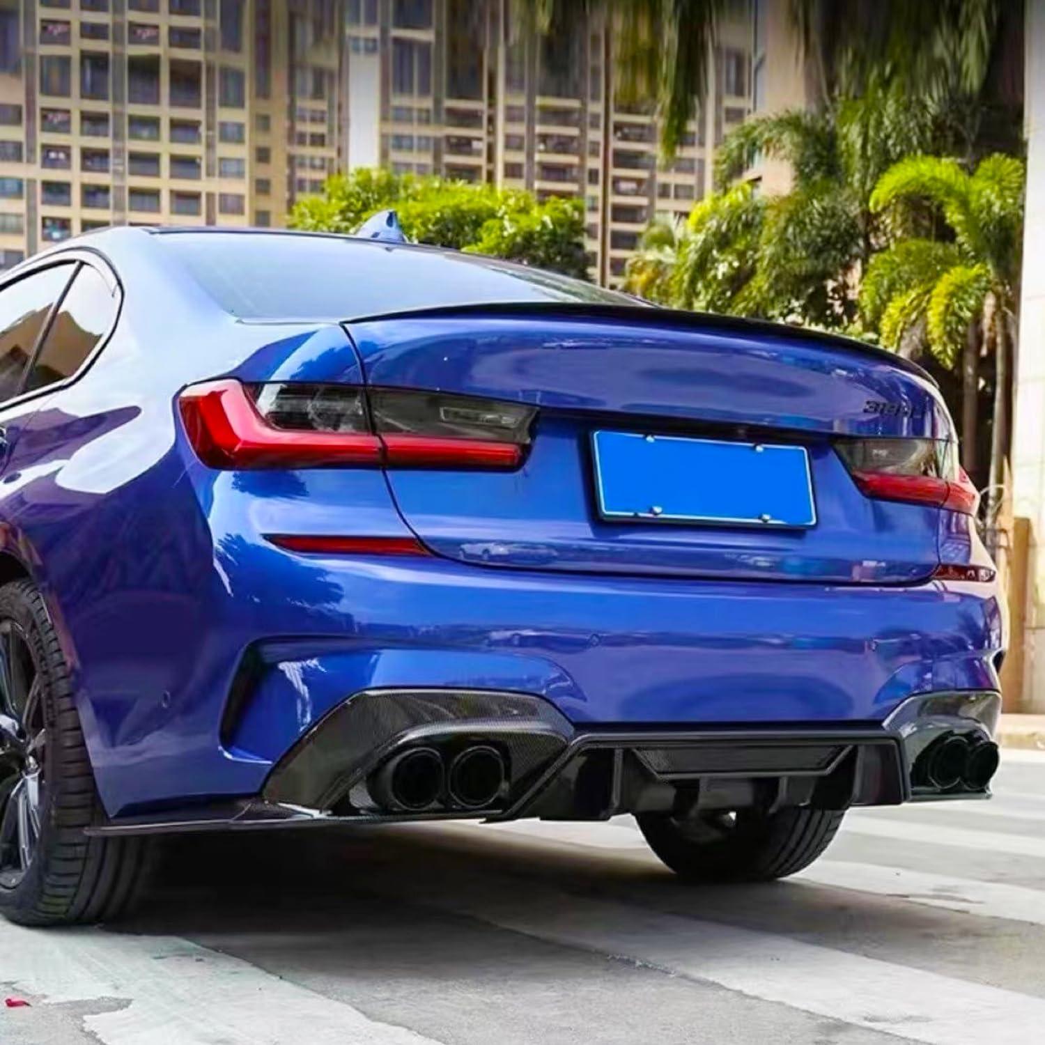 Difusor Trasero ABS Fibra de Carbono PSLG para BMW 3 Series G20 2019-2022