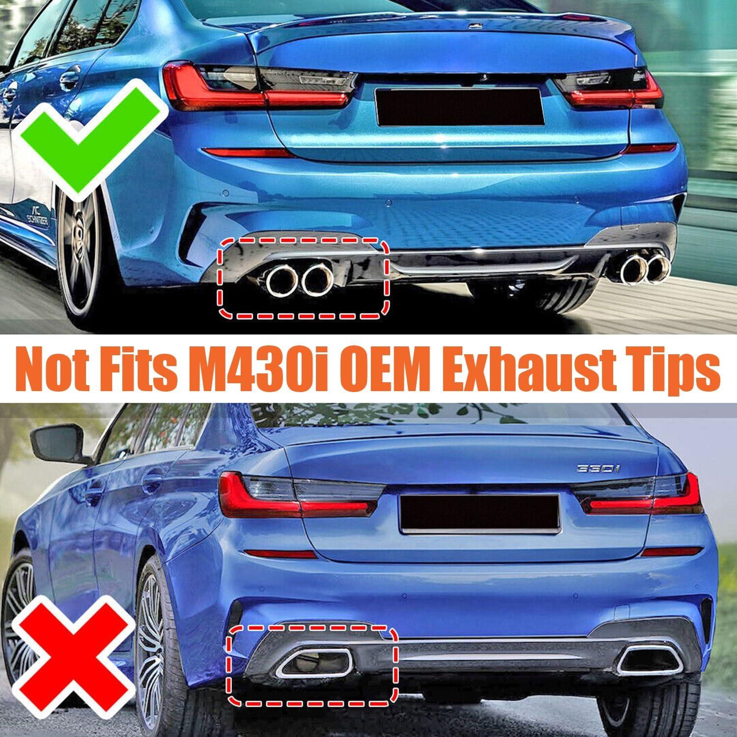 Difusor Trasero ABS Fibra de Carbono PSLG para BMW 3 Series G20 2019-2022