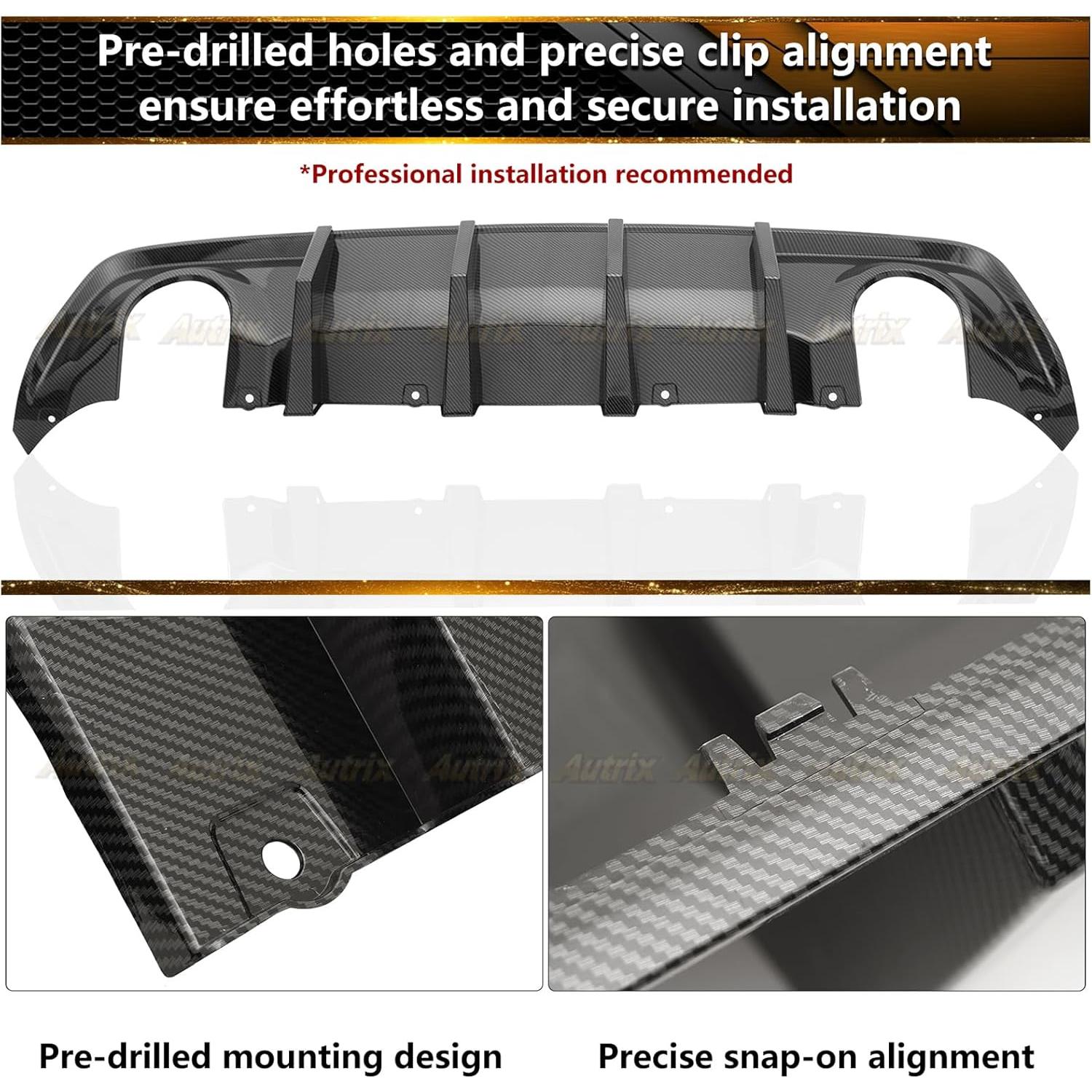 Difusor de Parachoques Trasero Autrix para Dodge Charger 2020-2024