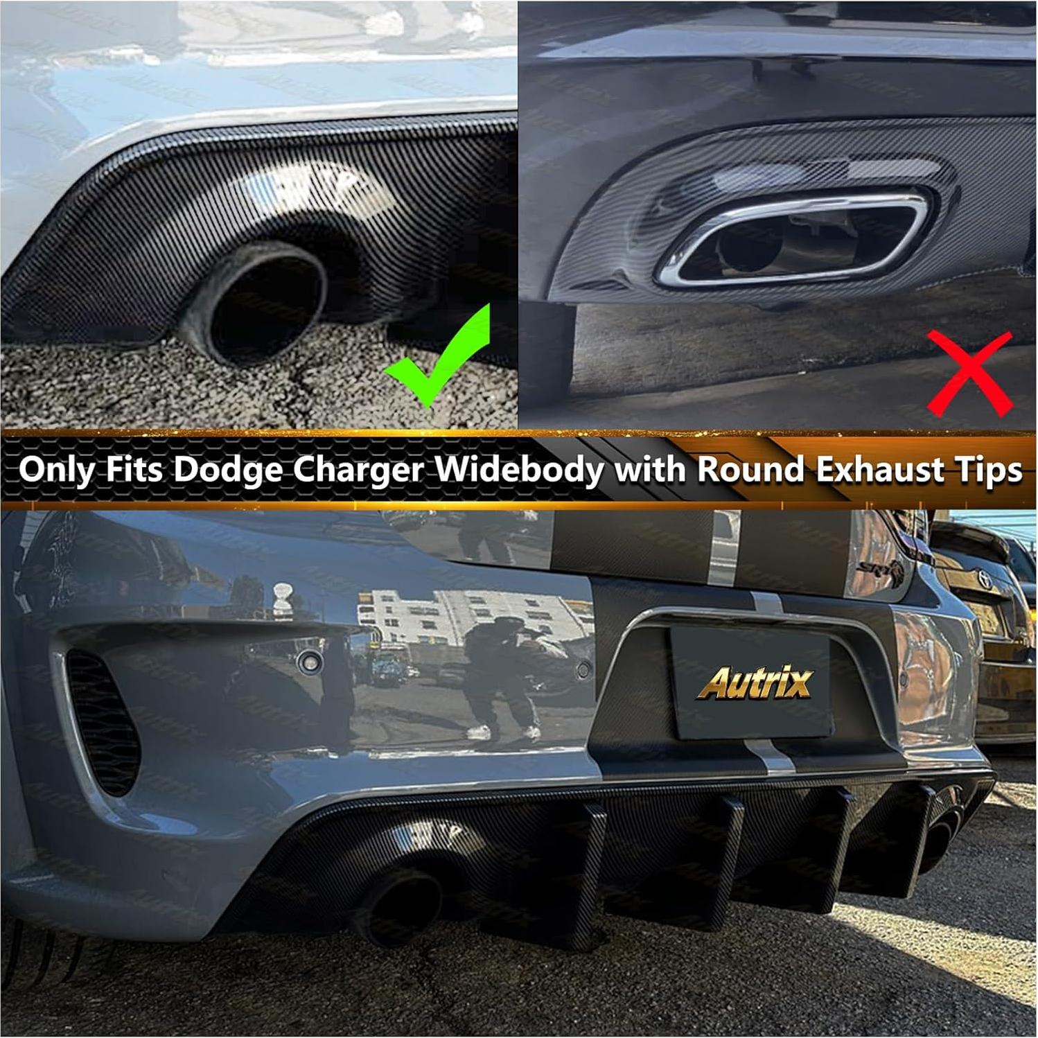 Difusor de Parachoques Trasero Autrix para Dodge Charger 2020-2024