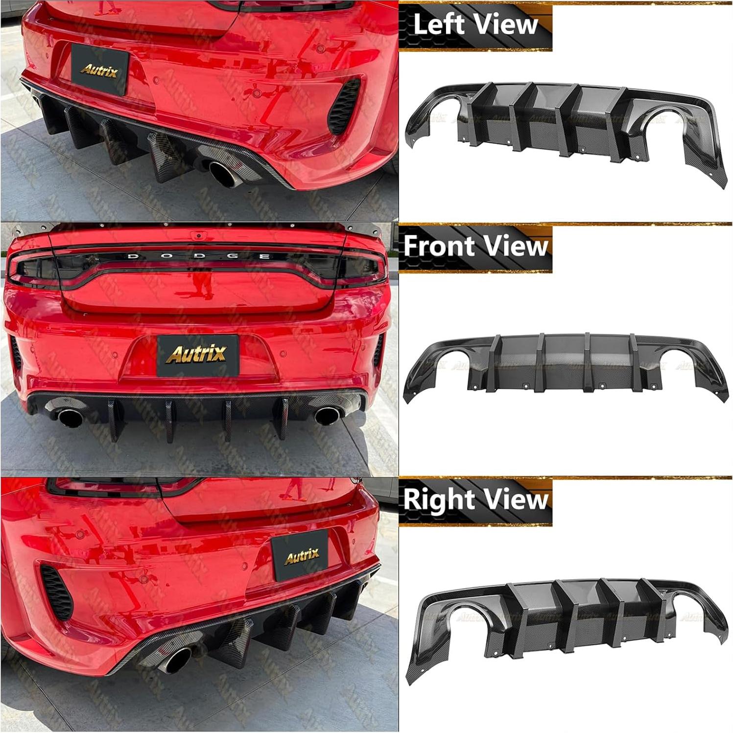 Difusor de Parachoques Trasero Autrix para Dodge Charger 2020-2024