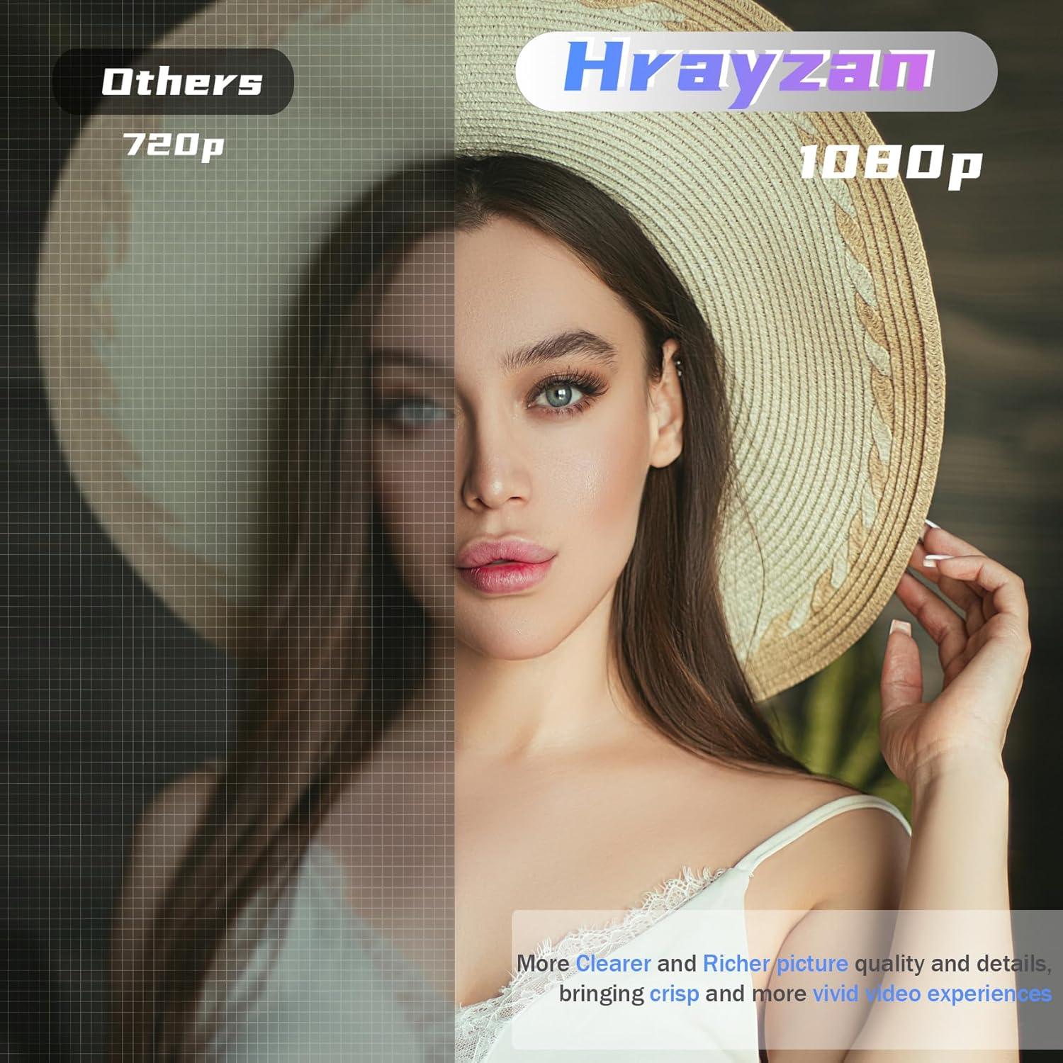 Webcam 1080p Hrayzan con Micrófono y Trípode