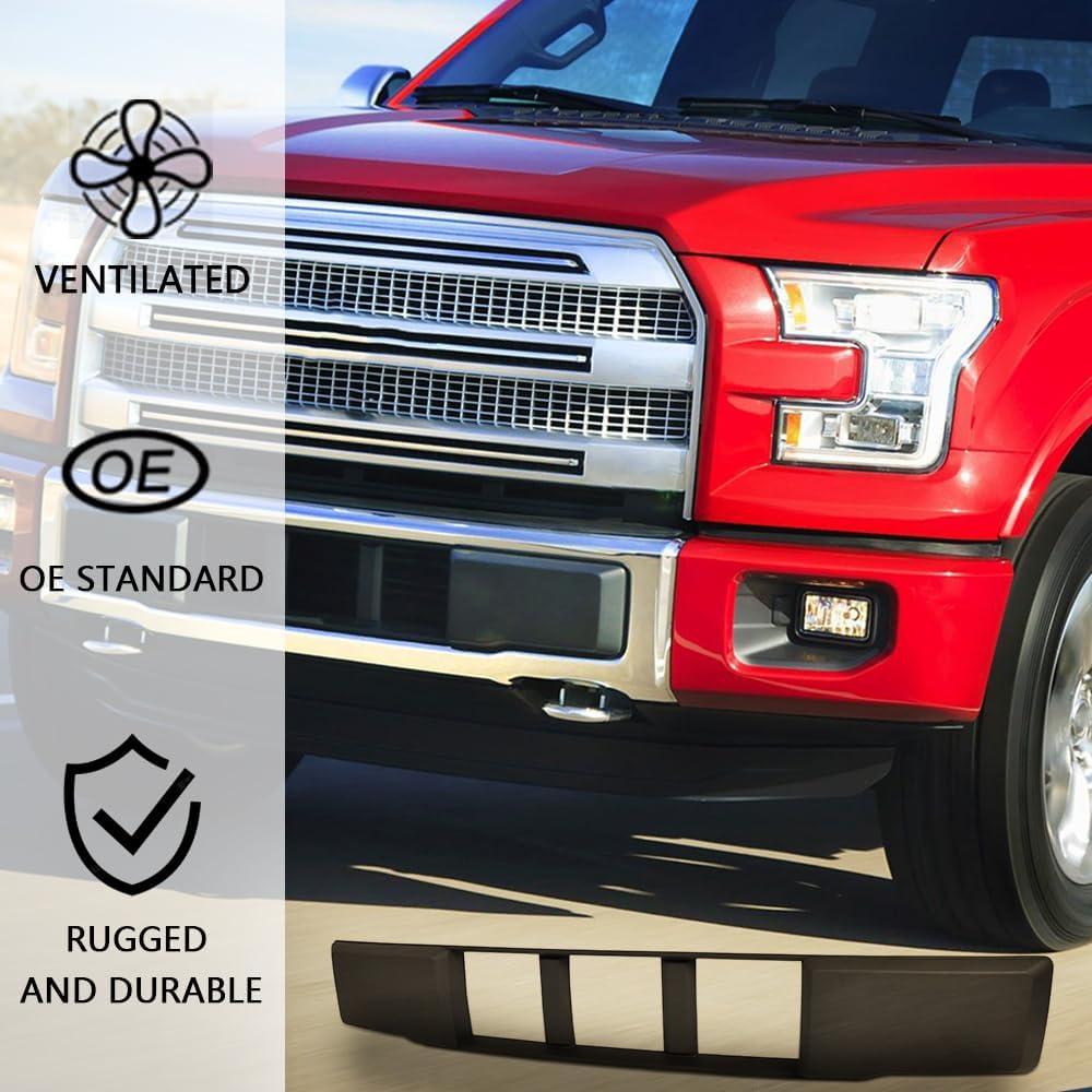 Parachoques Frontal G-PLUS Negro ABS Compatible Ford F150 2015-2017