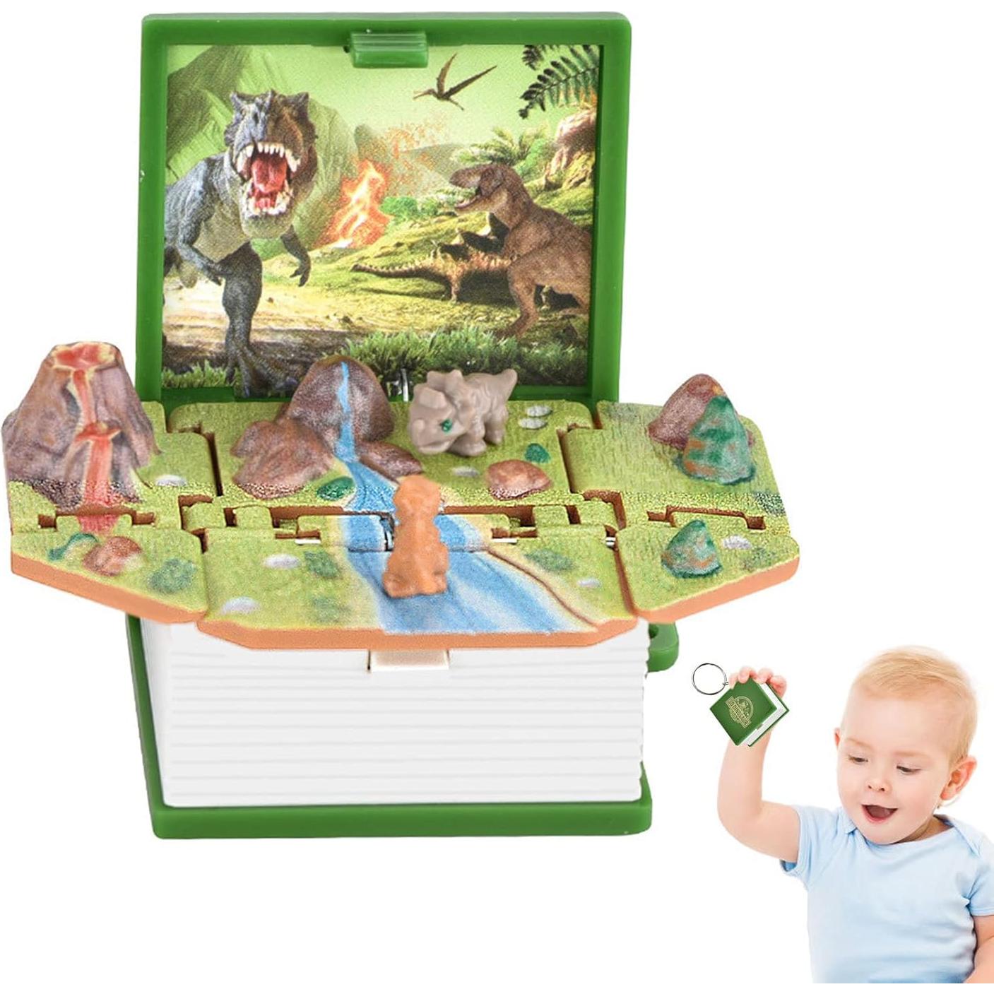 Llave de libro plegable de dinosaurio Kumprohu - Juguete 3D