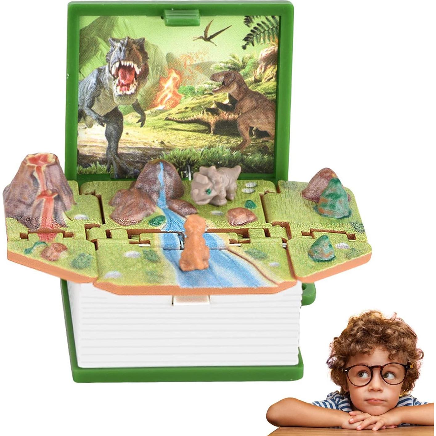 Llave de libro plegable de dinosaurio Kumprohu - Juguete 3D