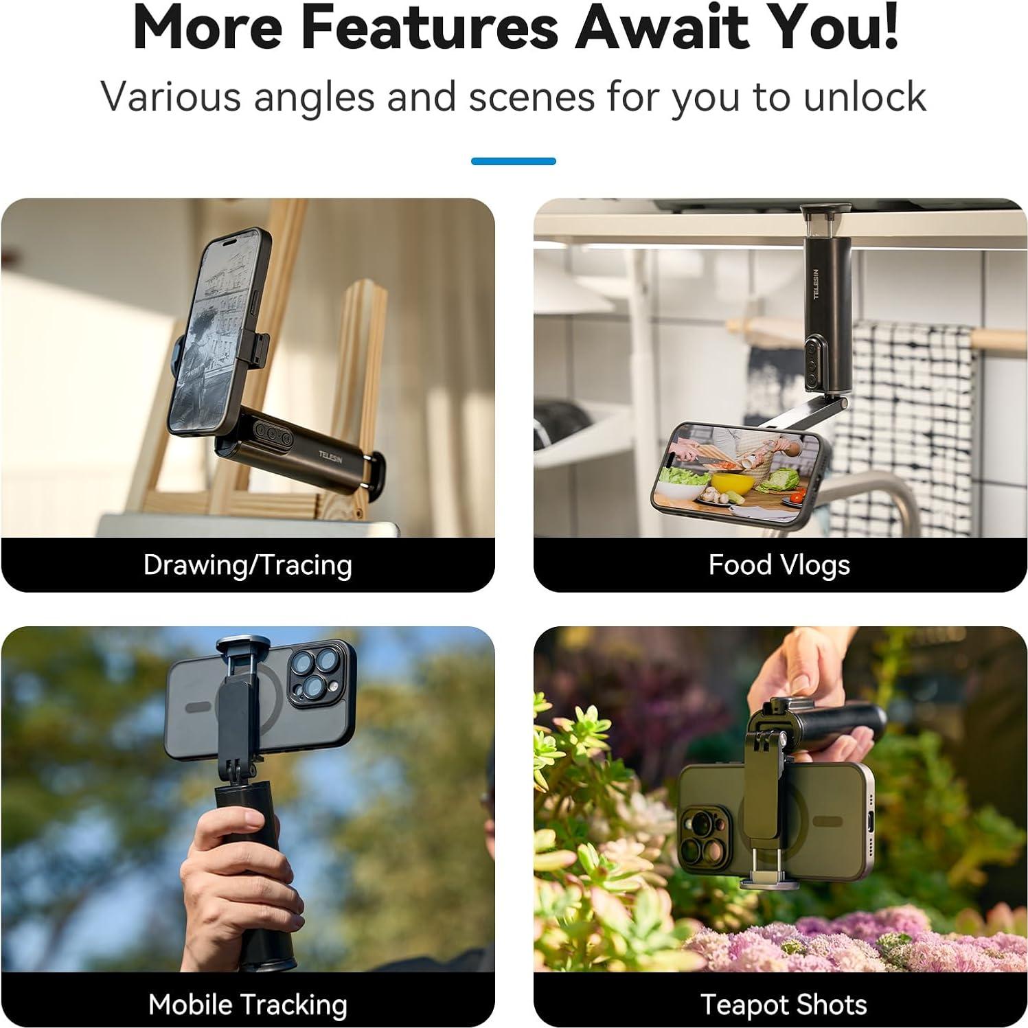 Soporte para Teléfono TELESIN P1-HSS-01 Universal 360°