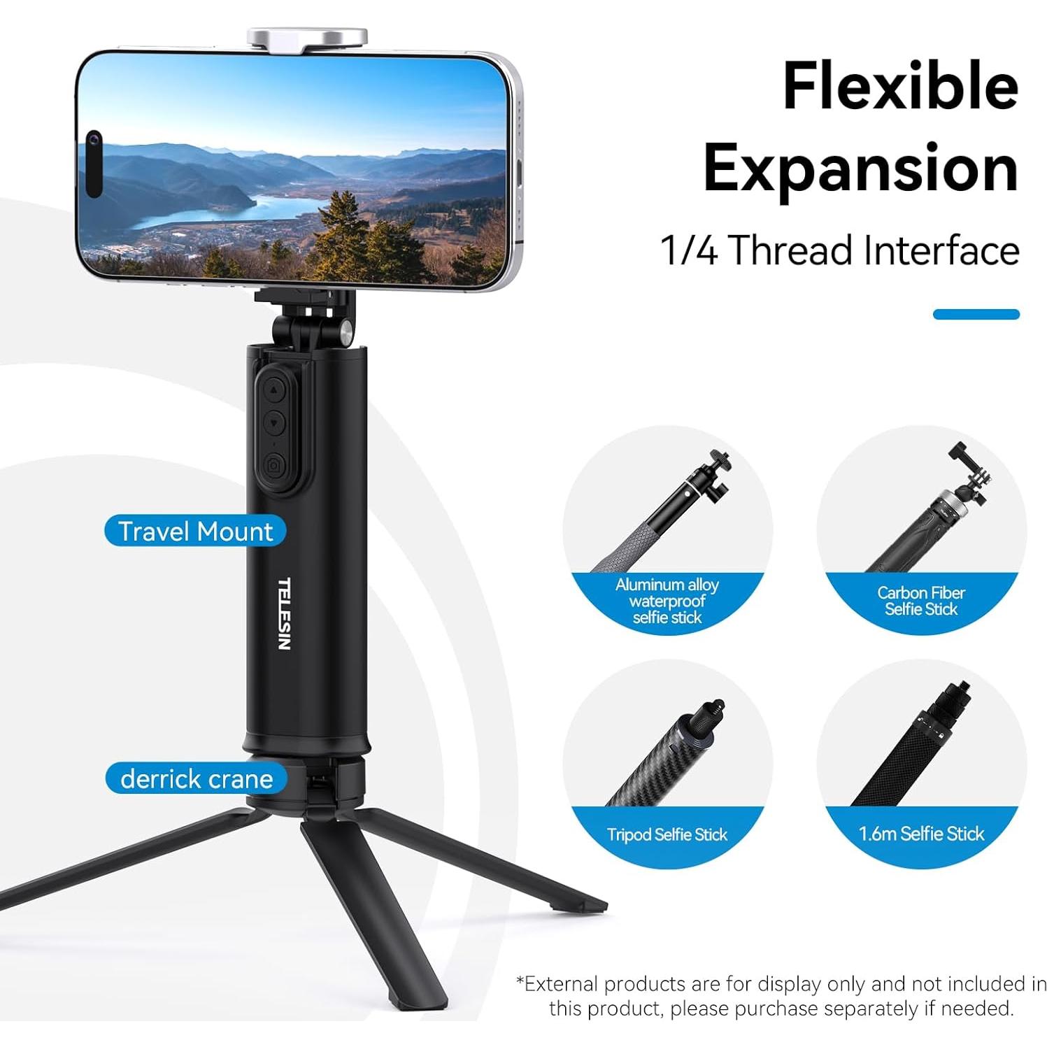 Soporte para Teléfono TELESIN P1-HSS-01 Universal 360°