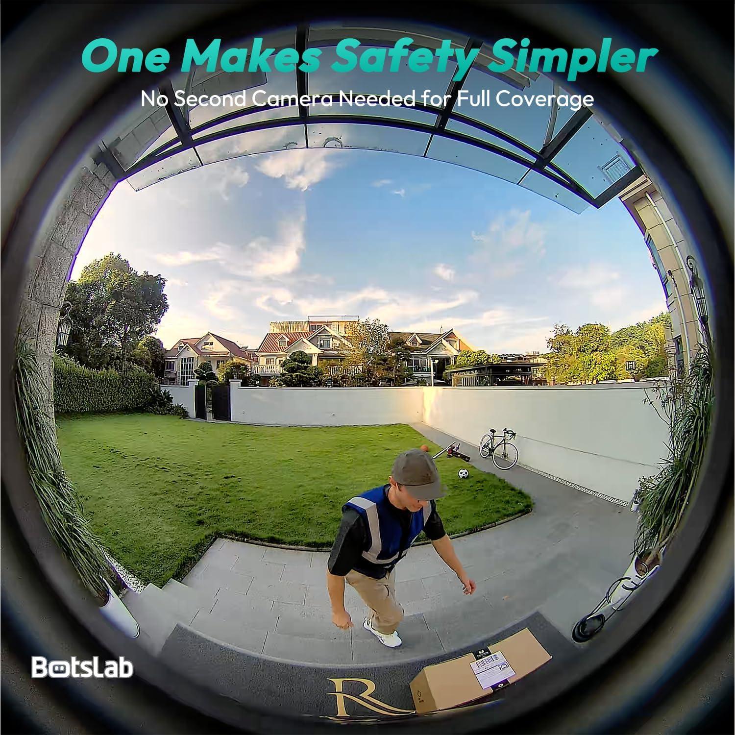 Timbre de Video Inalámbrico BOTSLAB R810 5MP 360° Wi-Fi