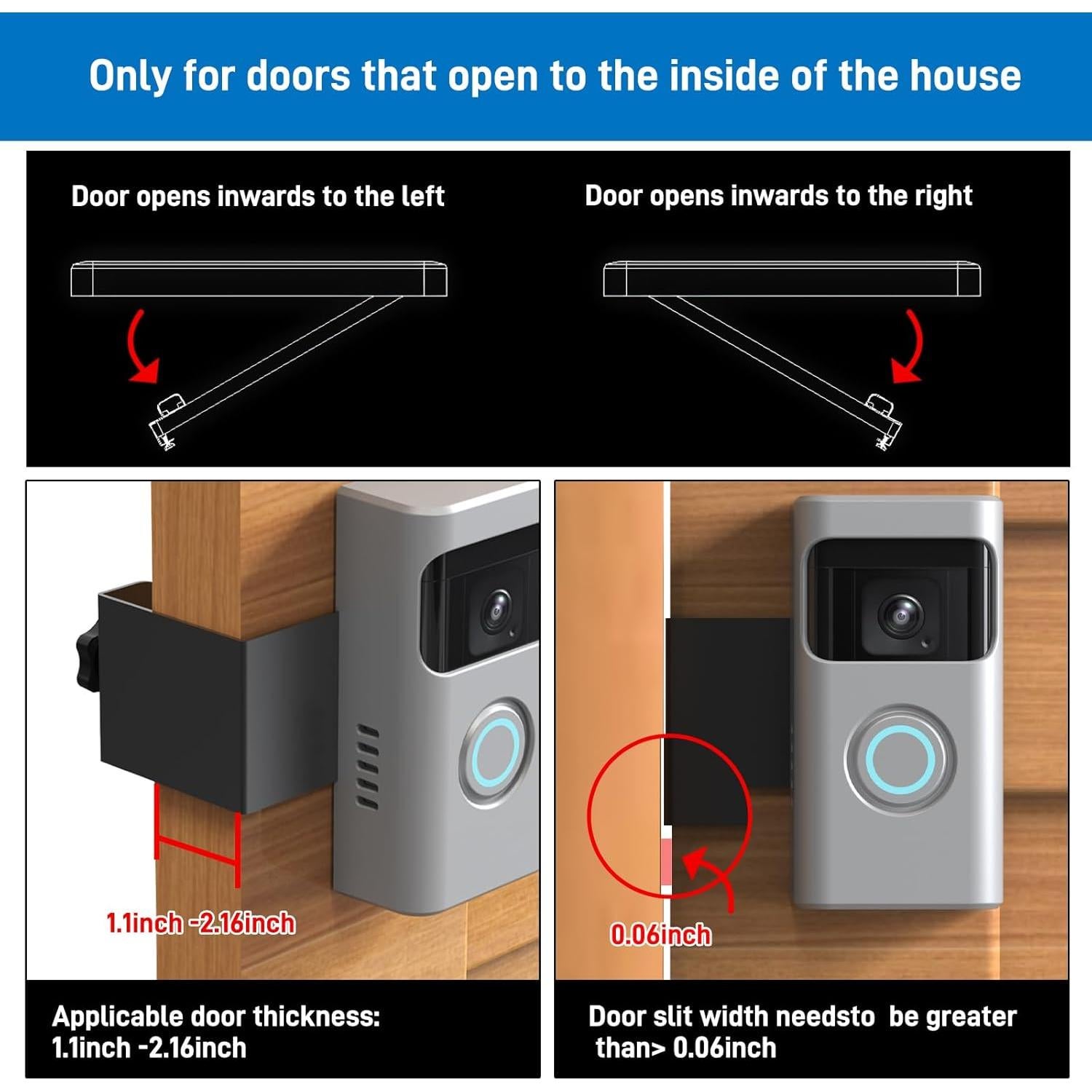 Soporte Antirrobo para Timbre Ring - Plata - Sin Perforación