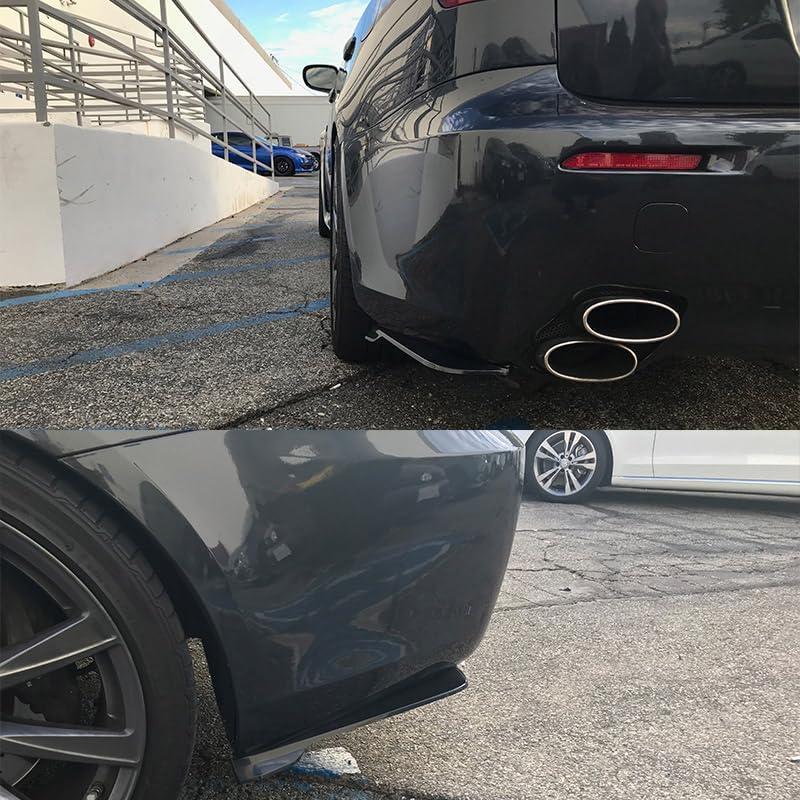 Divisores de Labio Trasero Universales IKON MOTORSPORTS PP Negro