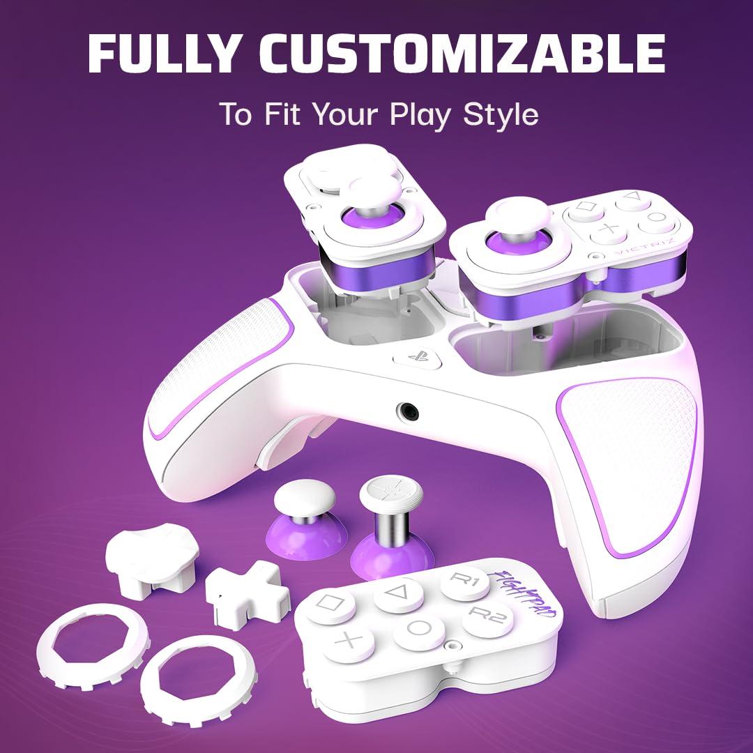 Controlador Inalámbrico PDP Victrix Pro BFG PS5/PS4/PC Blanco