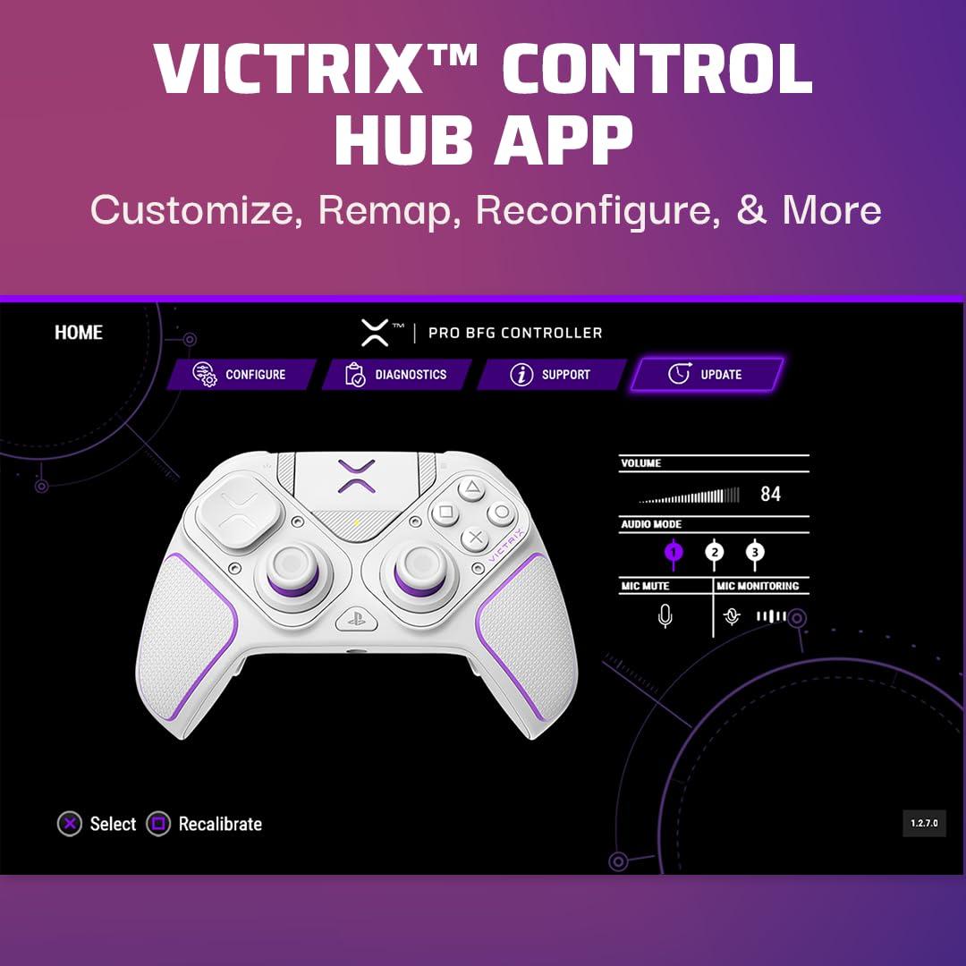 Controlador Inalámbrico PDP Victrix Pro BFG PS5/PS4/PC Blanco